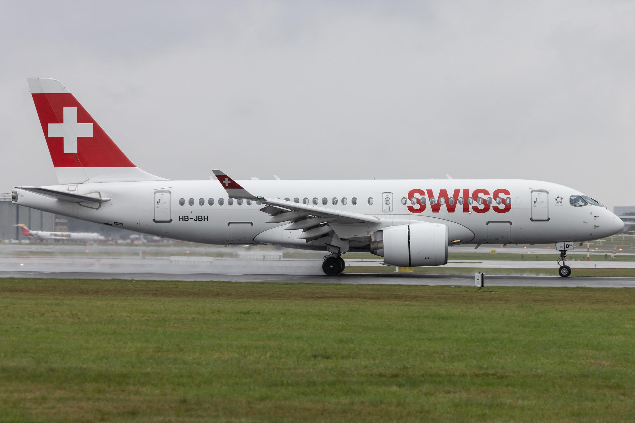 Hamburg Airport: Swiss (LX / SWR) | Airbus A220-100 BCS1 | HB-JBH | MSN 50017