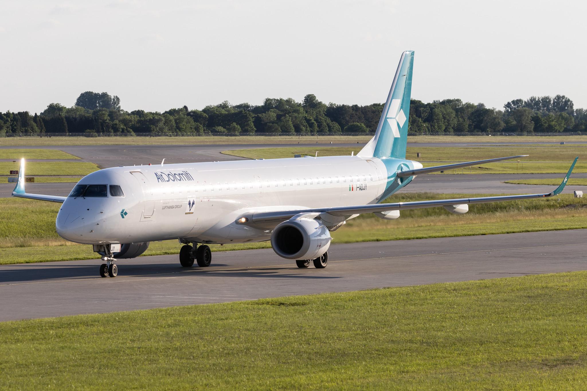 Munich Airport: Air Dolomiti (EN / DLA) | Embraer E195LR E195 | I-ADJY | MSN 19000300