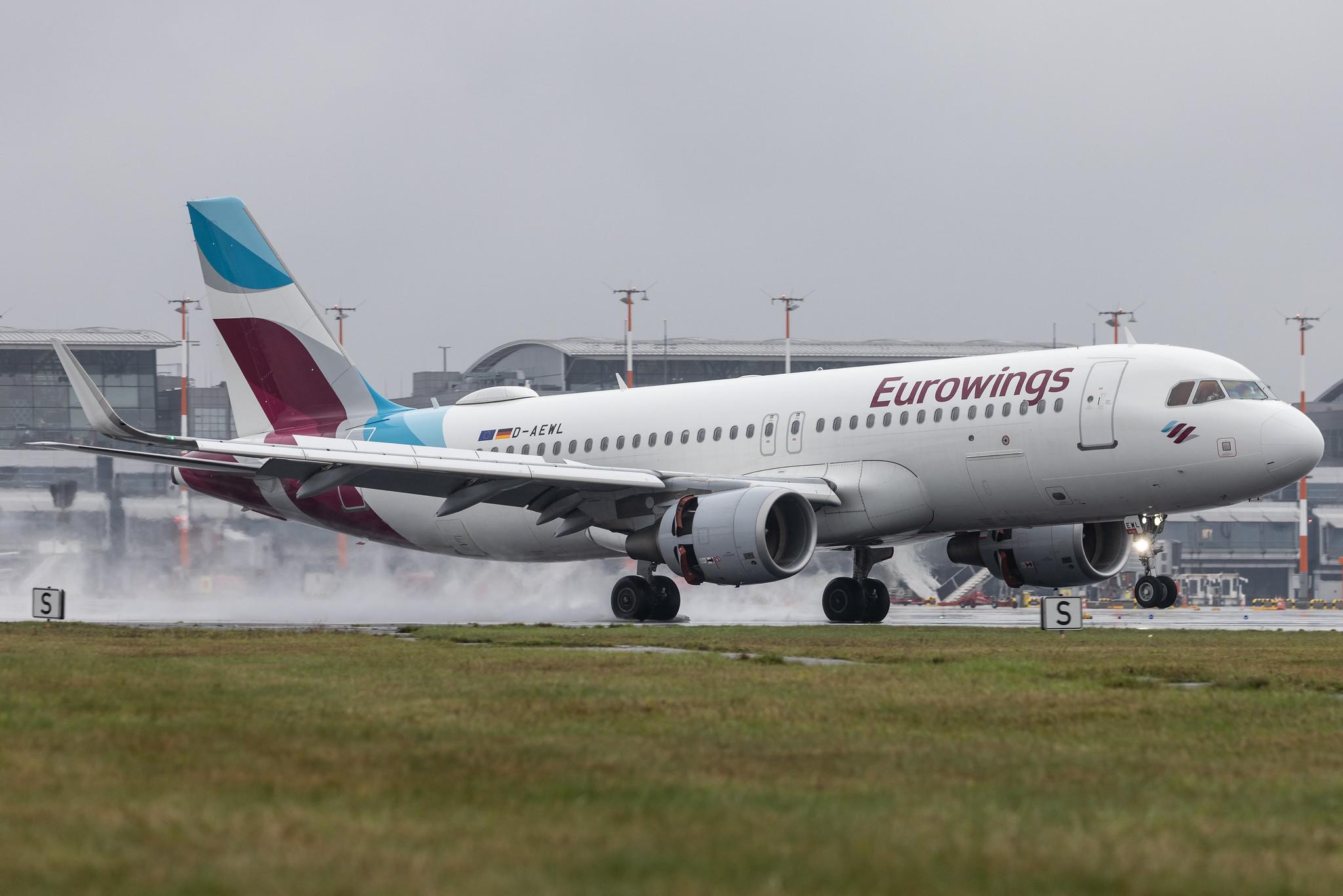 Hamburg Airport: Eurowings (EW / EWG) | Airbus A320-214 A320 | D-AEWL | MSN 7263