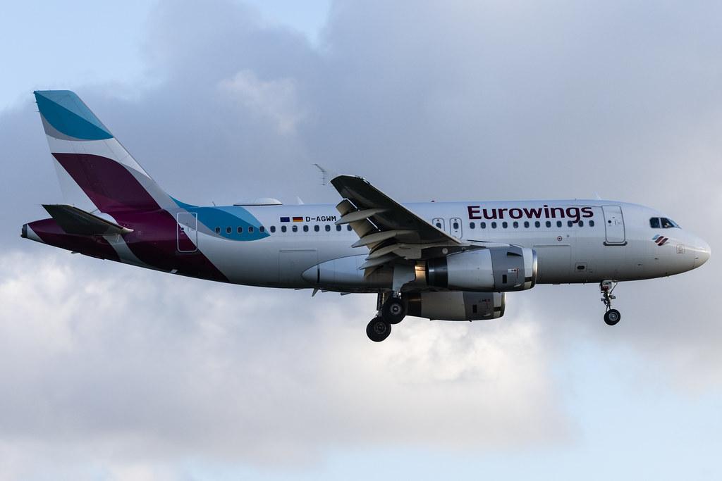 Hamburg Airport: Eurowings (EW / EWG) | Airbus A319-132 A319 | D-AGWM | MSN 3839