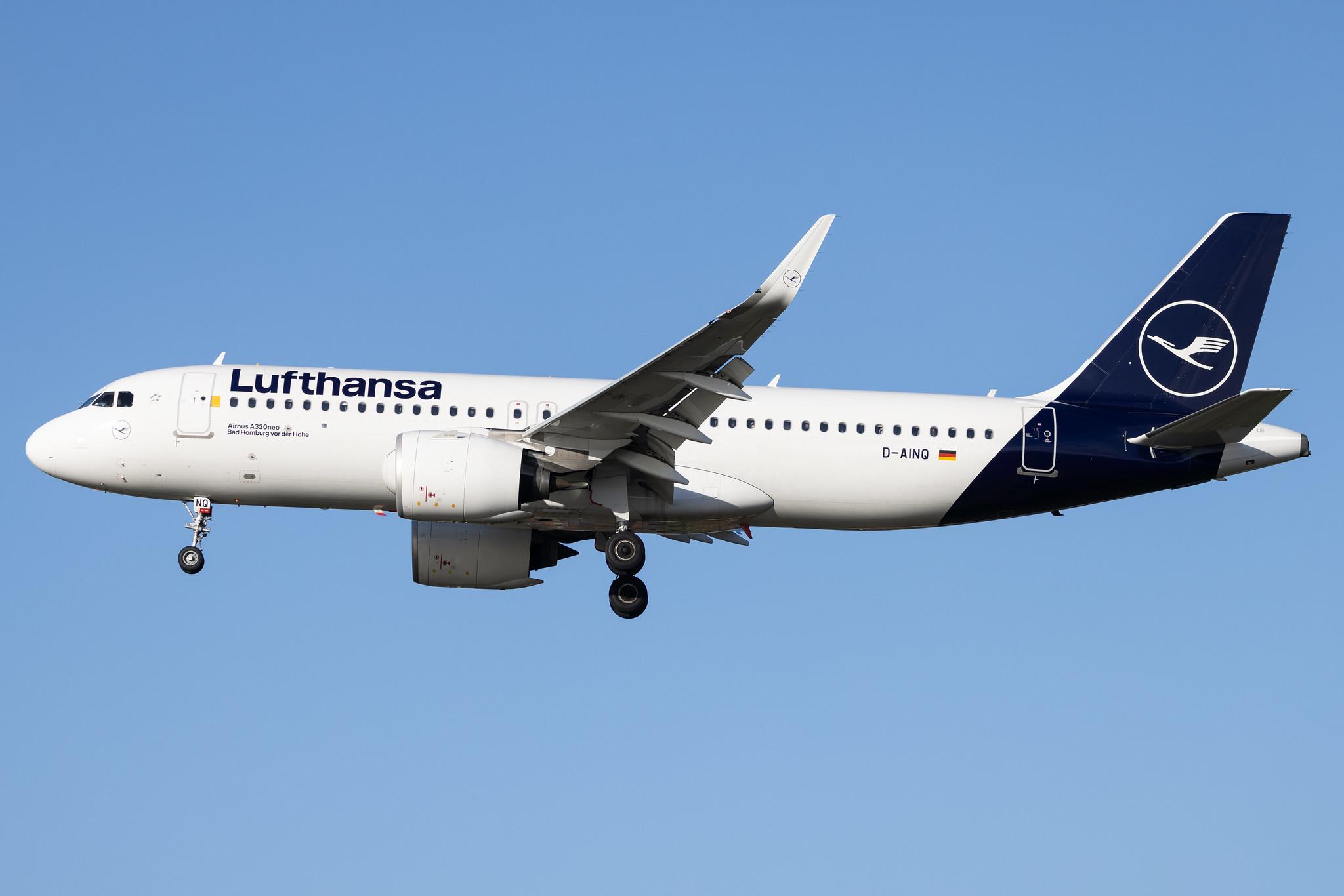 Hamburg Airport: Lufthansa (LH / DLH) |  Airbus A320-271N A20N | D-AINQ | MSN 8870