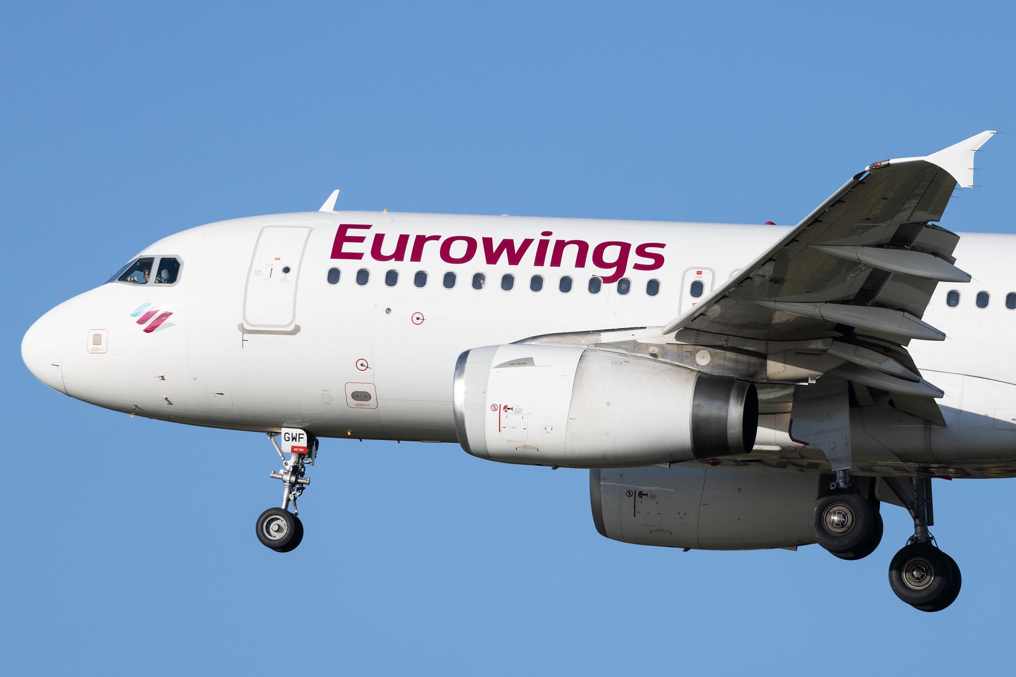Hamburg Airport: Eurowings (EW / EWG) |  Airbus A319-132 A319 | D-AGWF | MSN 3172
