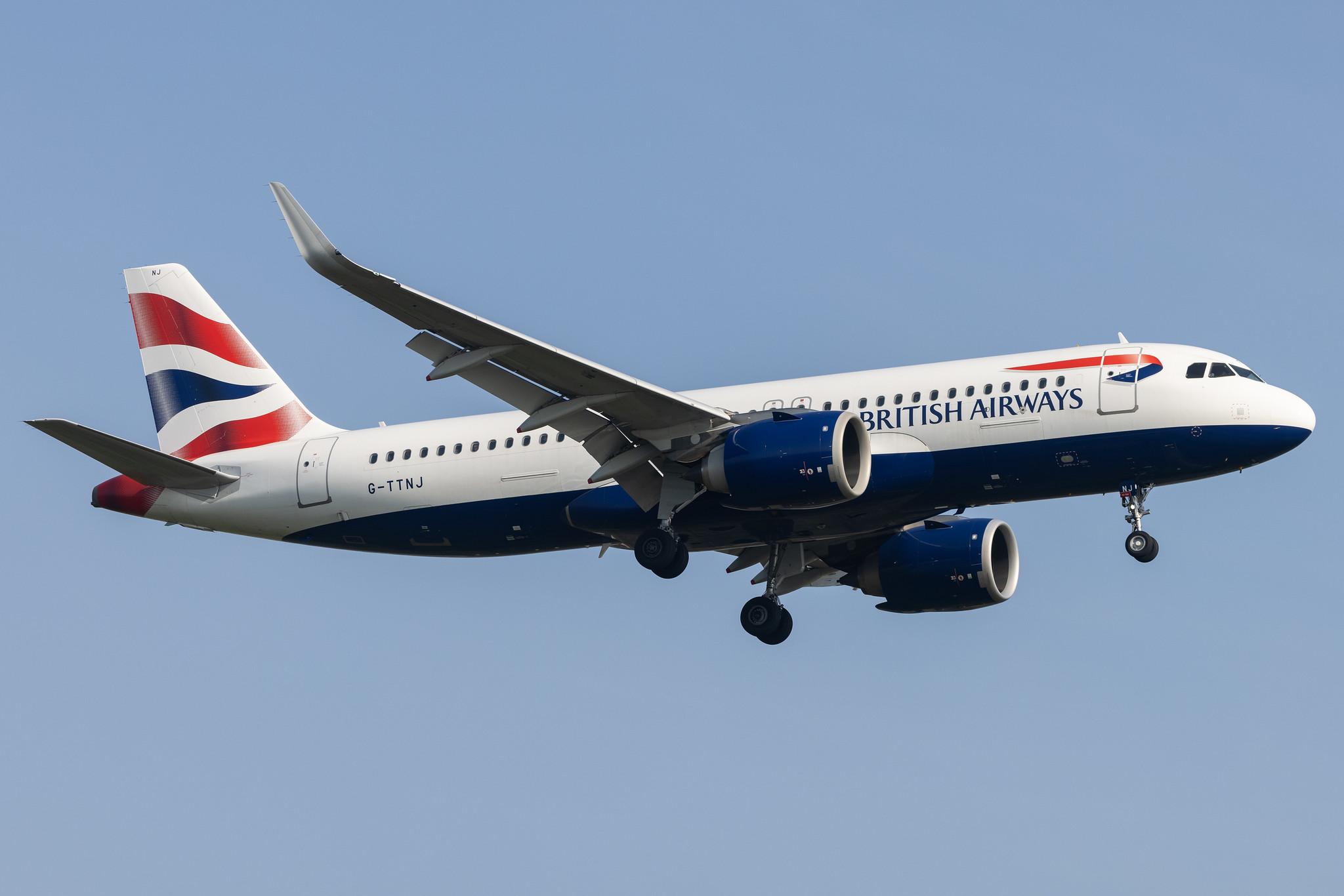 London Heathrow: British Airways (BA / BAW) |  Airbus A320-251N A20N | G-TTNJ | MSN 8772