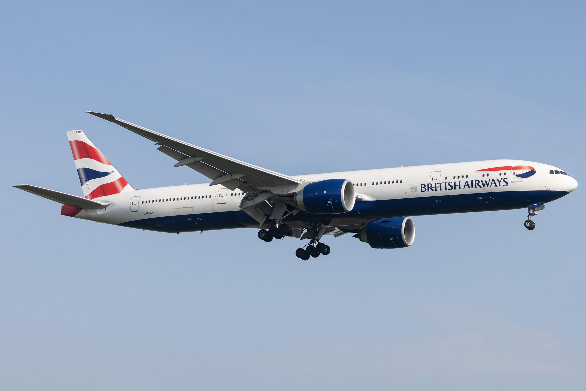 London Heathrow: British Airways (BA / BAW) |  Boeing 777-300(ER) B77W | G-STBM | MSN 66582