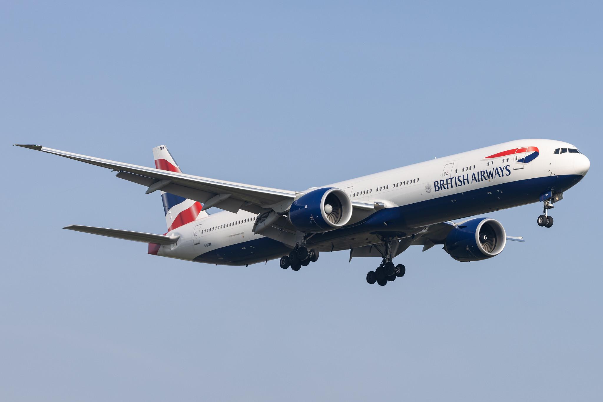 London Heathrow: British Airways (BA / BAW) |  Boeing 777-300(ER) B77W | G-STBM | MSN 66582