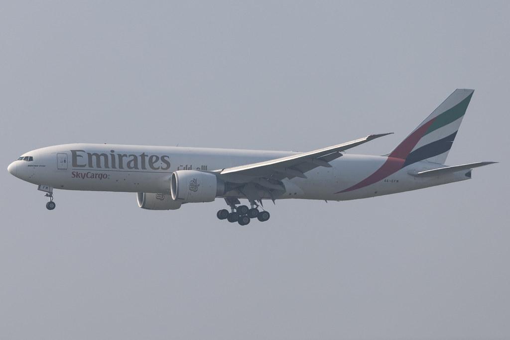 London Heathrow: Emirates SkyCargo (EK / UAE) | Operator: Emirates |  Boeing 777-F1H B77L | A6-EFM | MSN 42231