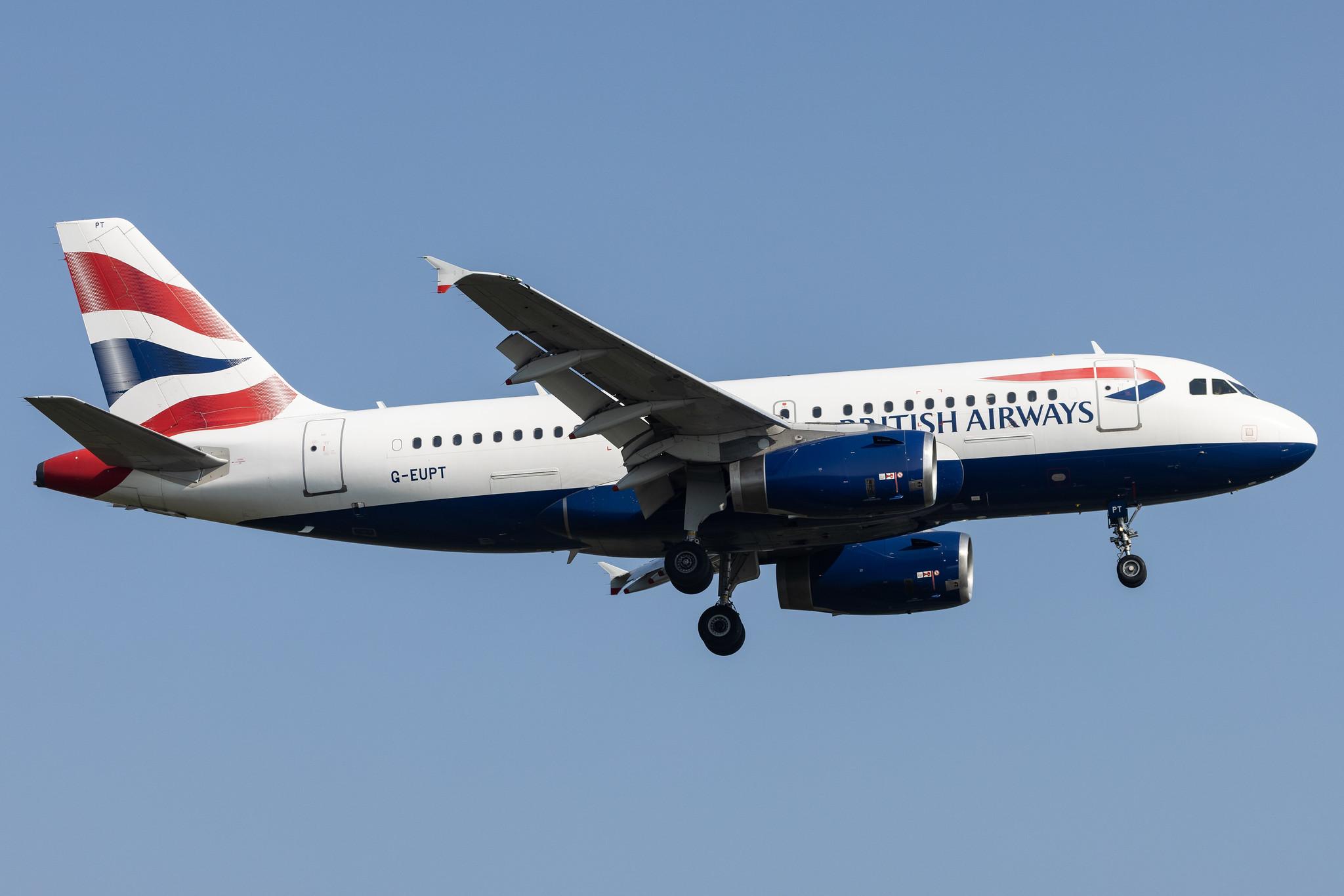 London Heathrow: British Airways (BA / BAW) |  Airbus A319-131 A319 | G-EUPT | MSN 1380