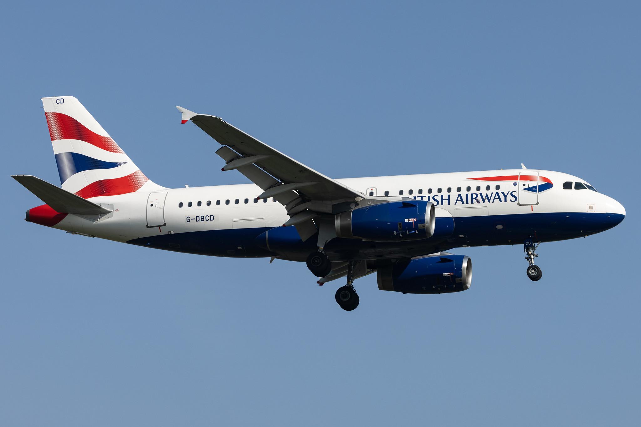 London Heathrow: British Airways (BA / BAW) |  Airbus A319-131 A319 | G-DBCD | MSN 2389