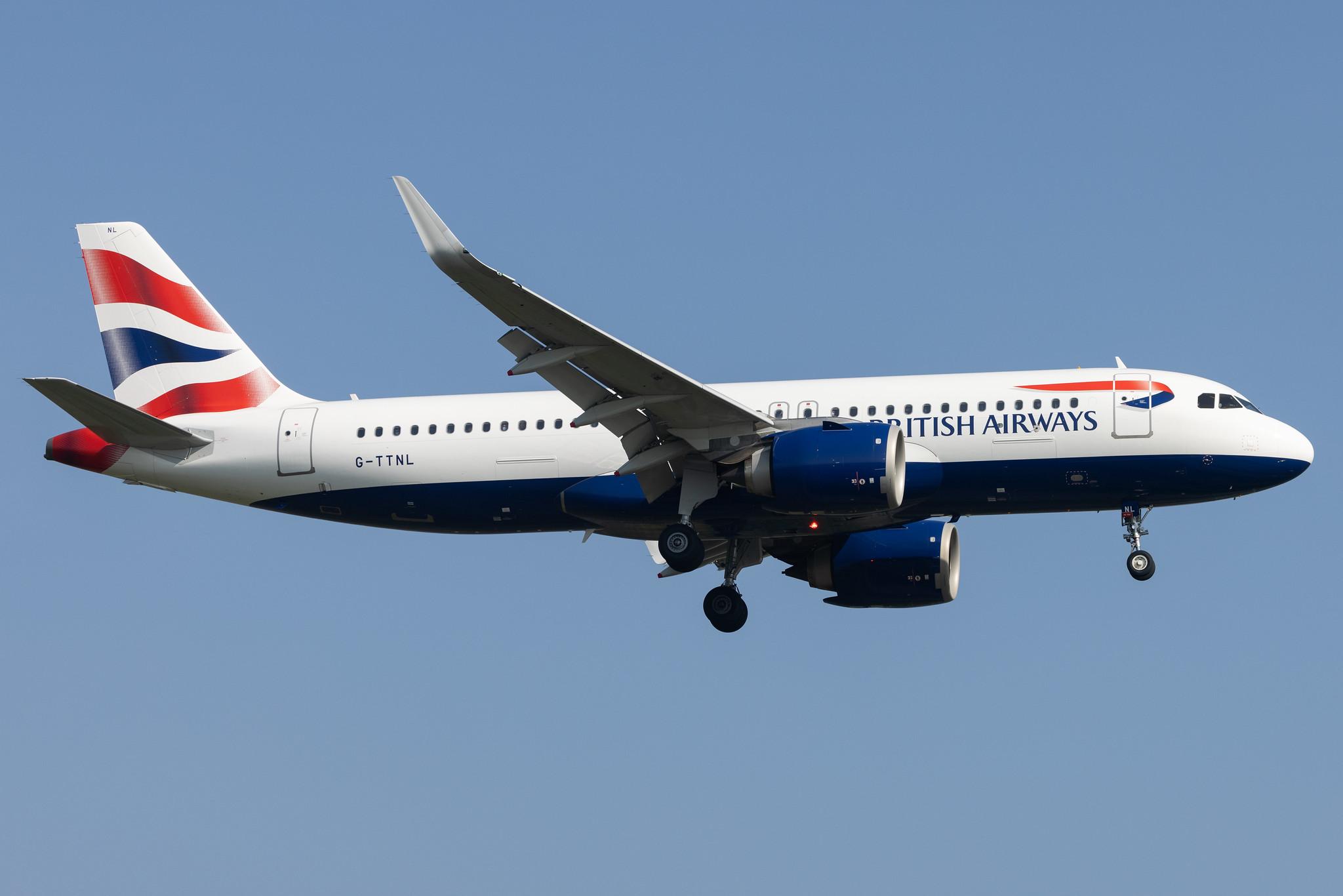 London Heathrow: British Airways (BA / BAW) |  Airbus A320-251N A20N | G-TTNL | MSN 9585