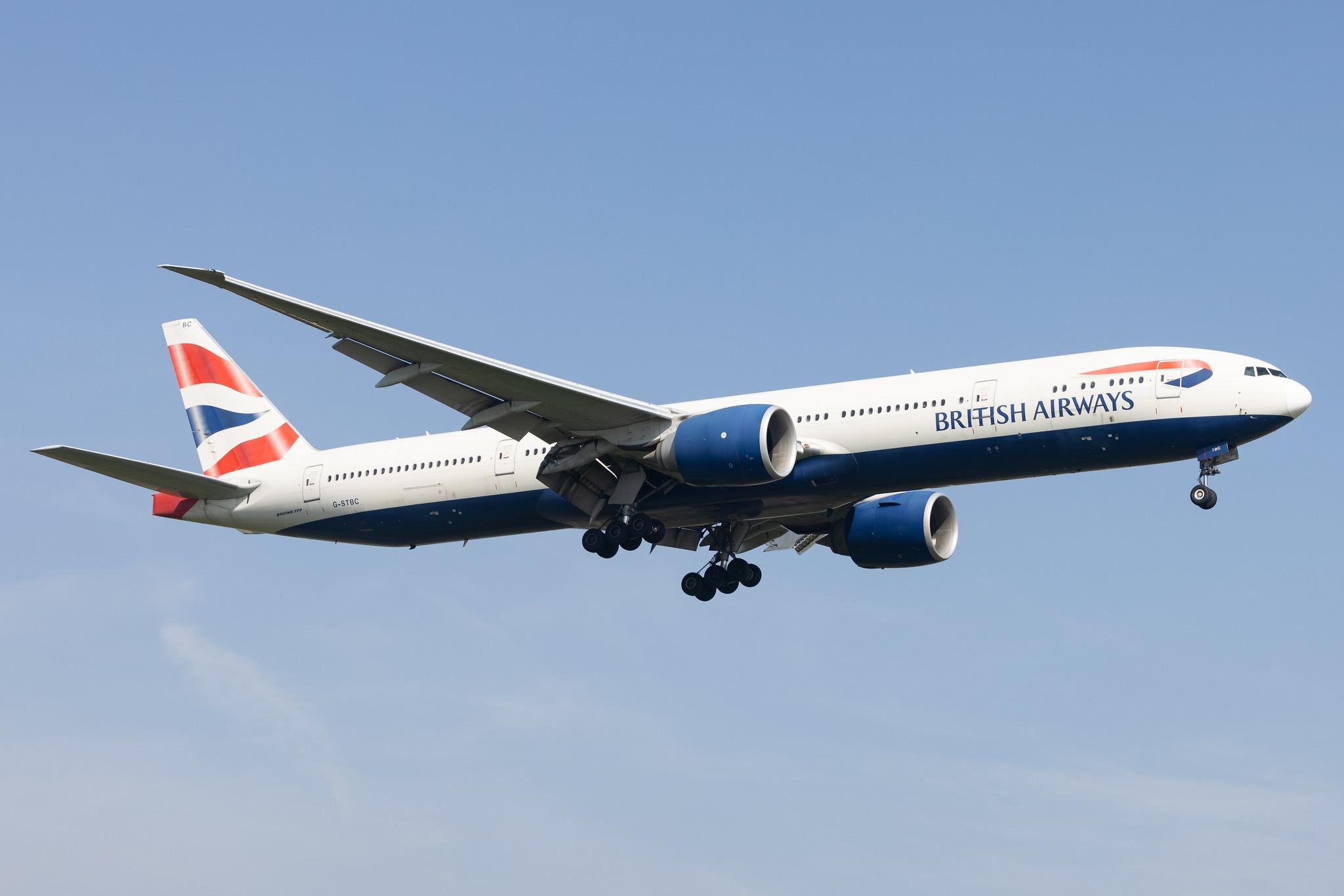 London Heathrow: British Airways (BA / BAW) |  Boeing 777-36N(ER)  B77W | G-STBC | MSN 38287