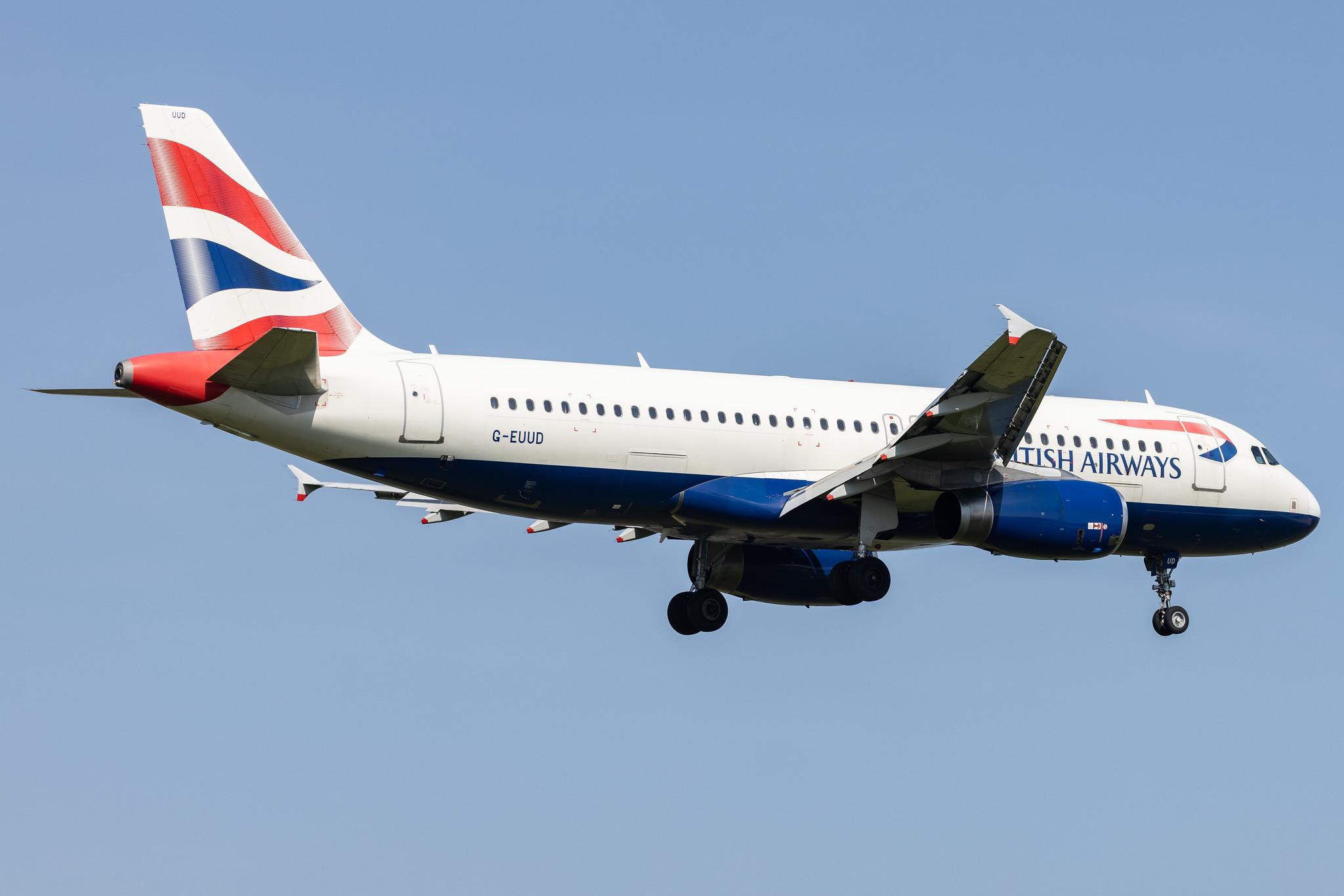 London Heathrow: British Airways (BA / BAW) |  Airbus A320-232 A320 | G-EUUD | MSN 1760