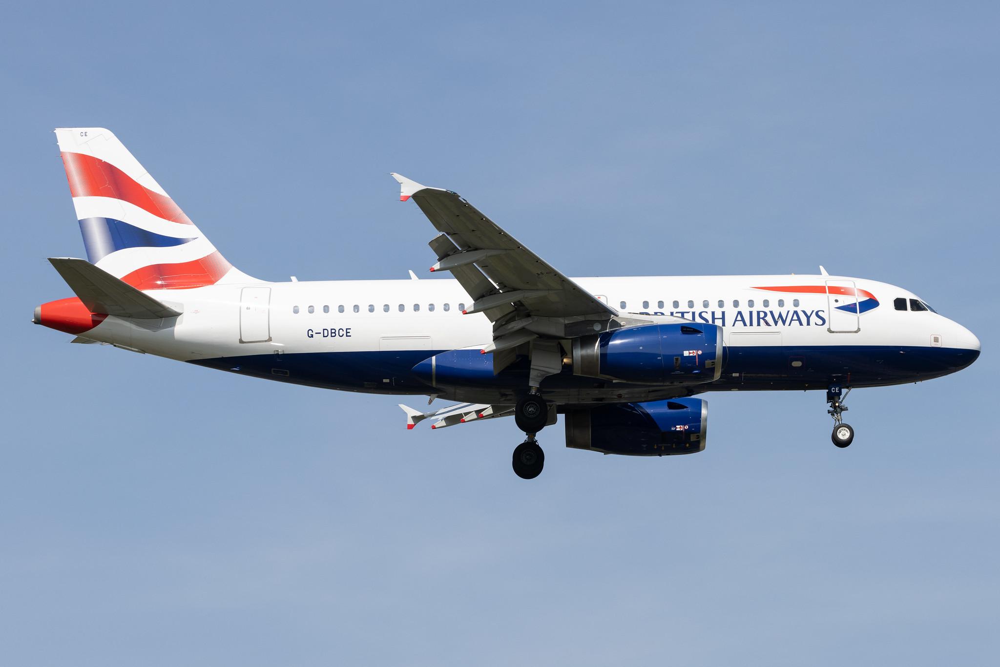 London Heathrow: British Airways (BA / BAW) |  Airbus A319-131 A319 | G-DBCE | MSN 2429