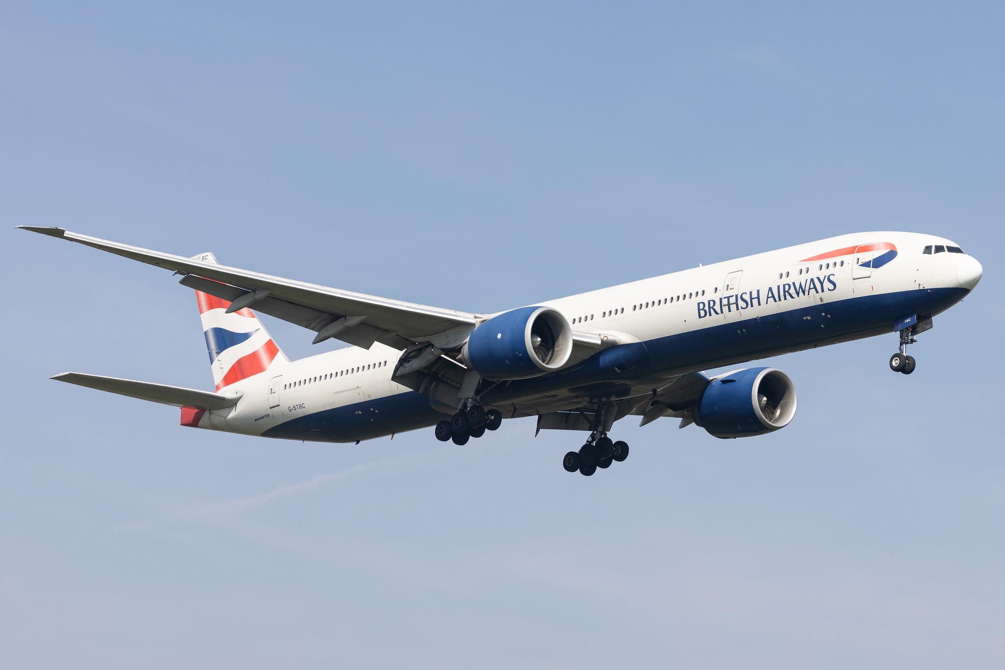 London Heathrow: British Airways (BA / BAW) |  Boeing 777-36N(ER)  B77W | G-STBC | MSN 38287