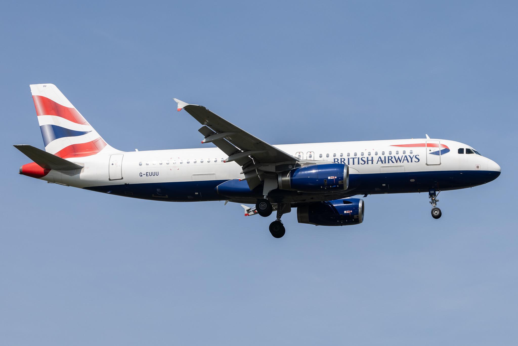London Heathrow: British Airways (BA / BAW) |  Airbus A320-232 A320 | G-EUUU | MSN 3351