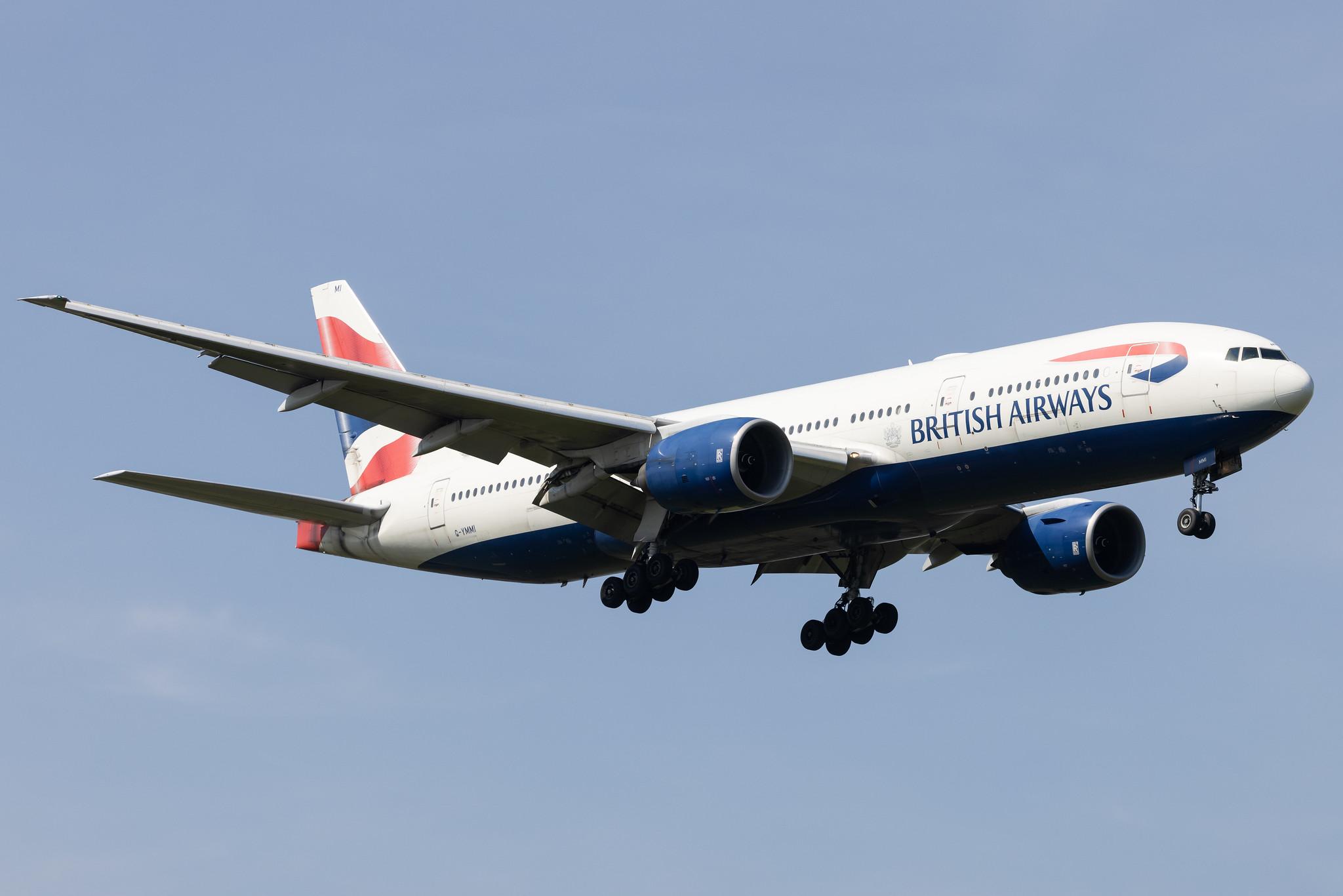 London Heathrow: British Airways (BA / BAW) |  Boeing 777-236(ER) B772 | G-YMMI | MSN 30310
