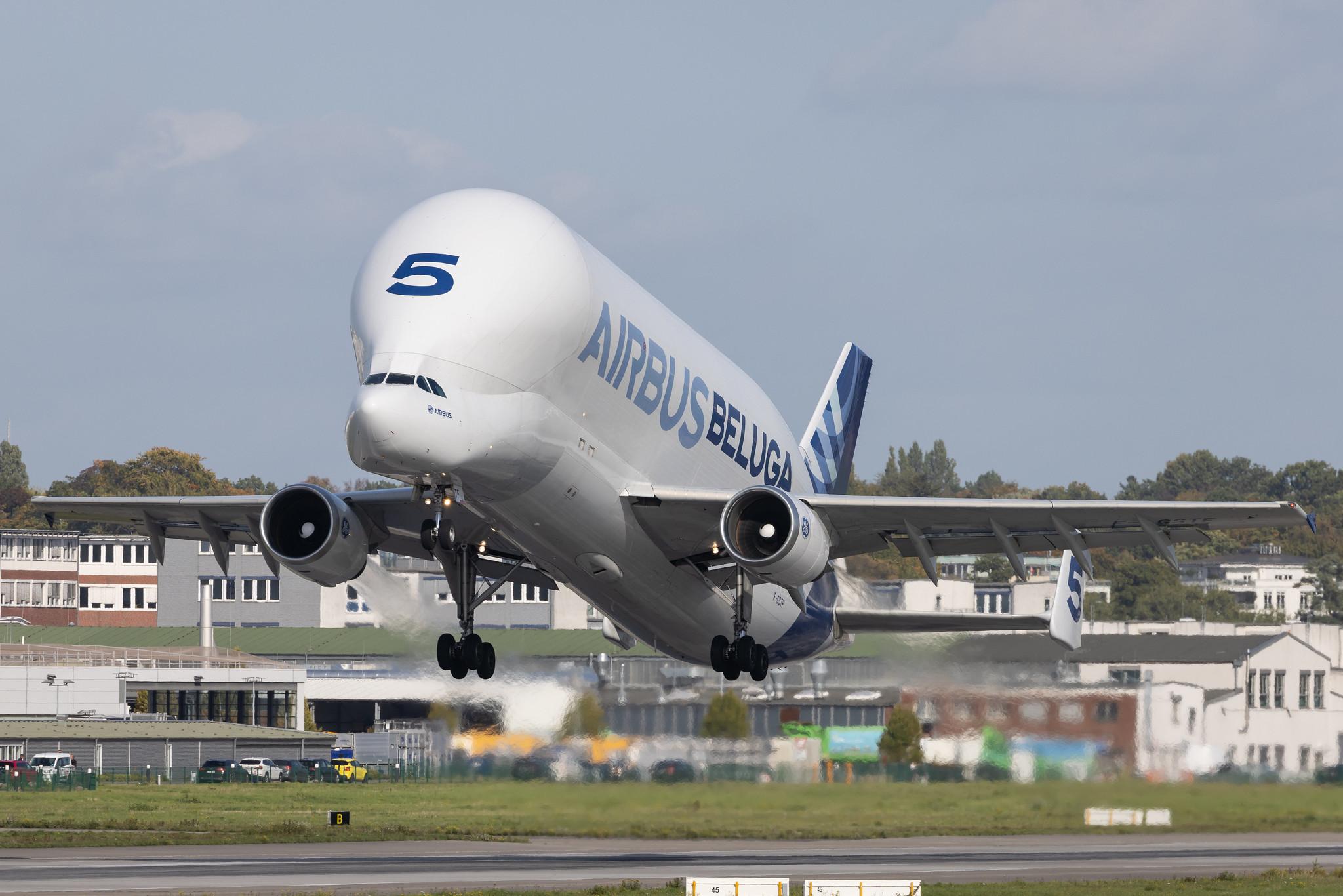 Hamburg Finkenwerder: Airbus Transport International (4Y / BGA) | Airbus A300-608ST Beluga A3ST | F-GSTF | MSN 796