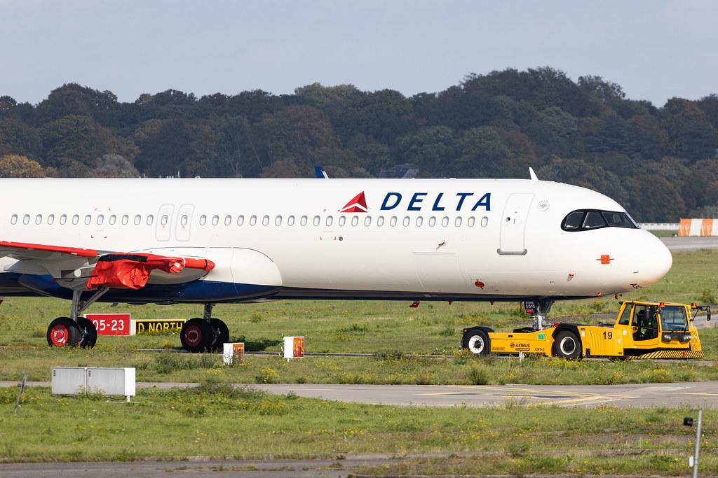 Hamburg Finkenwerder: Delta Air Lines (DL / DAL) | Airbus A321-271NX A21N | D- | N515DE | MSN 11141