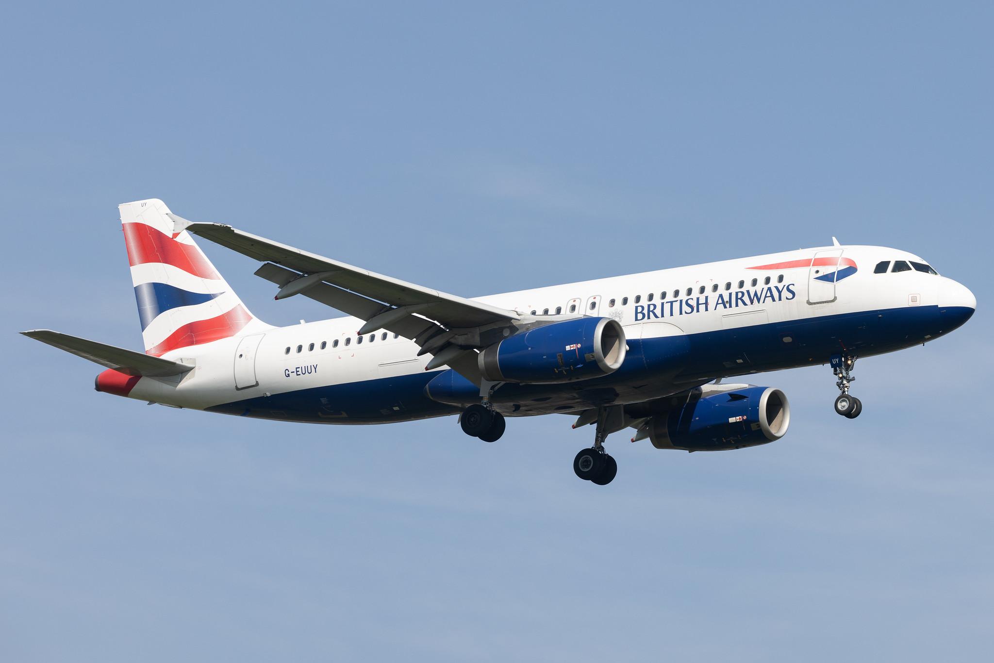 London Heathrow: British Airways (BA / BAW) |  Airbus A320-232 A320 | G-EUUY | MSN 3607