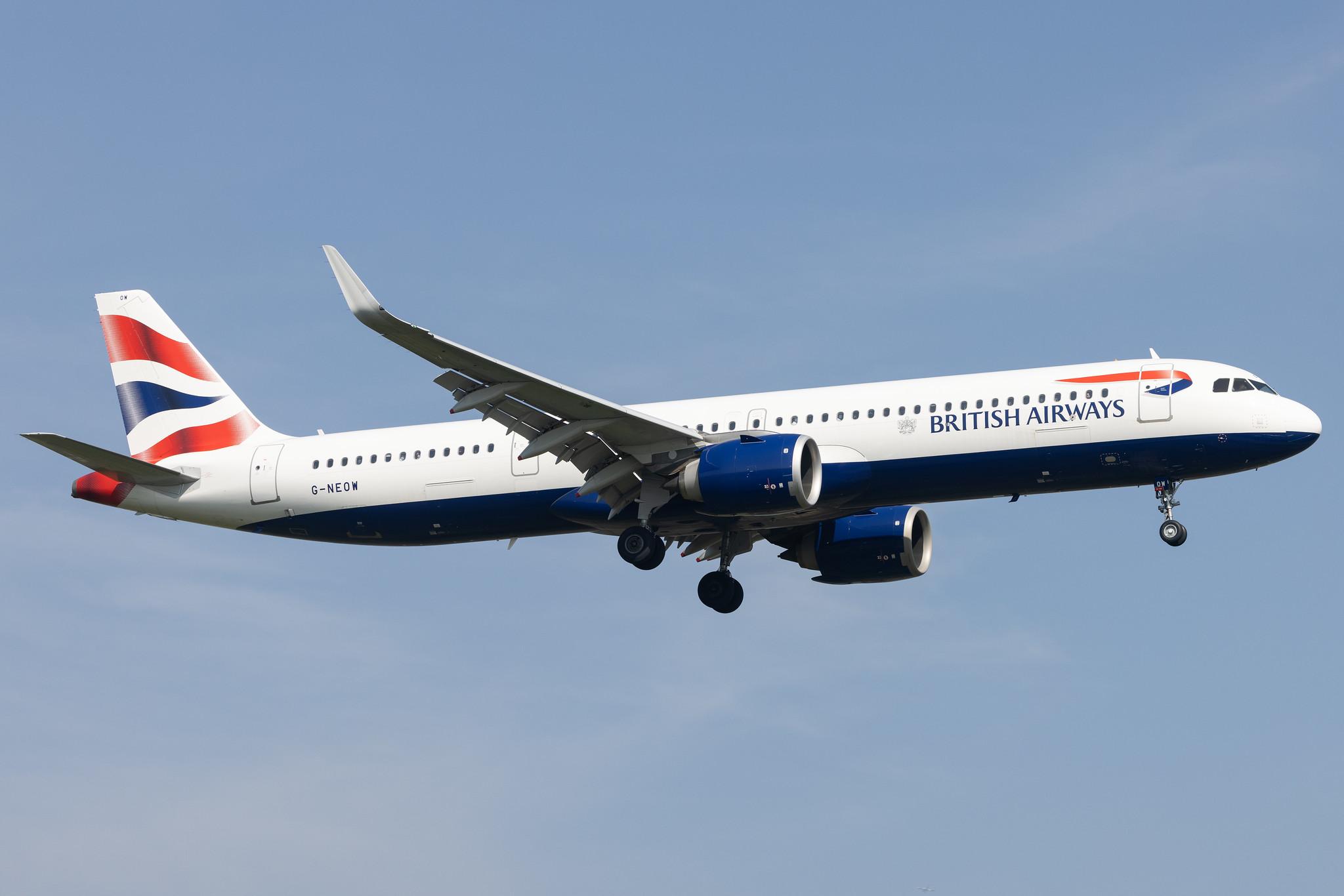 London Heathrow: British Airways (BA / BAW) |  Airbus A321-251NX A21N | G-NEOW | MSN 8984