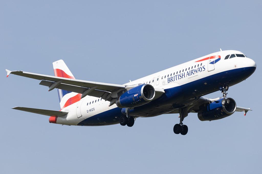 London Heathrow: British Airways (BA / BAW) |  Airbus A320-232 A320 | G-MIDS | MSN 1424
