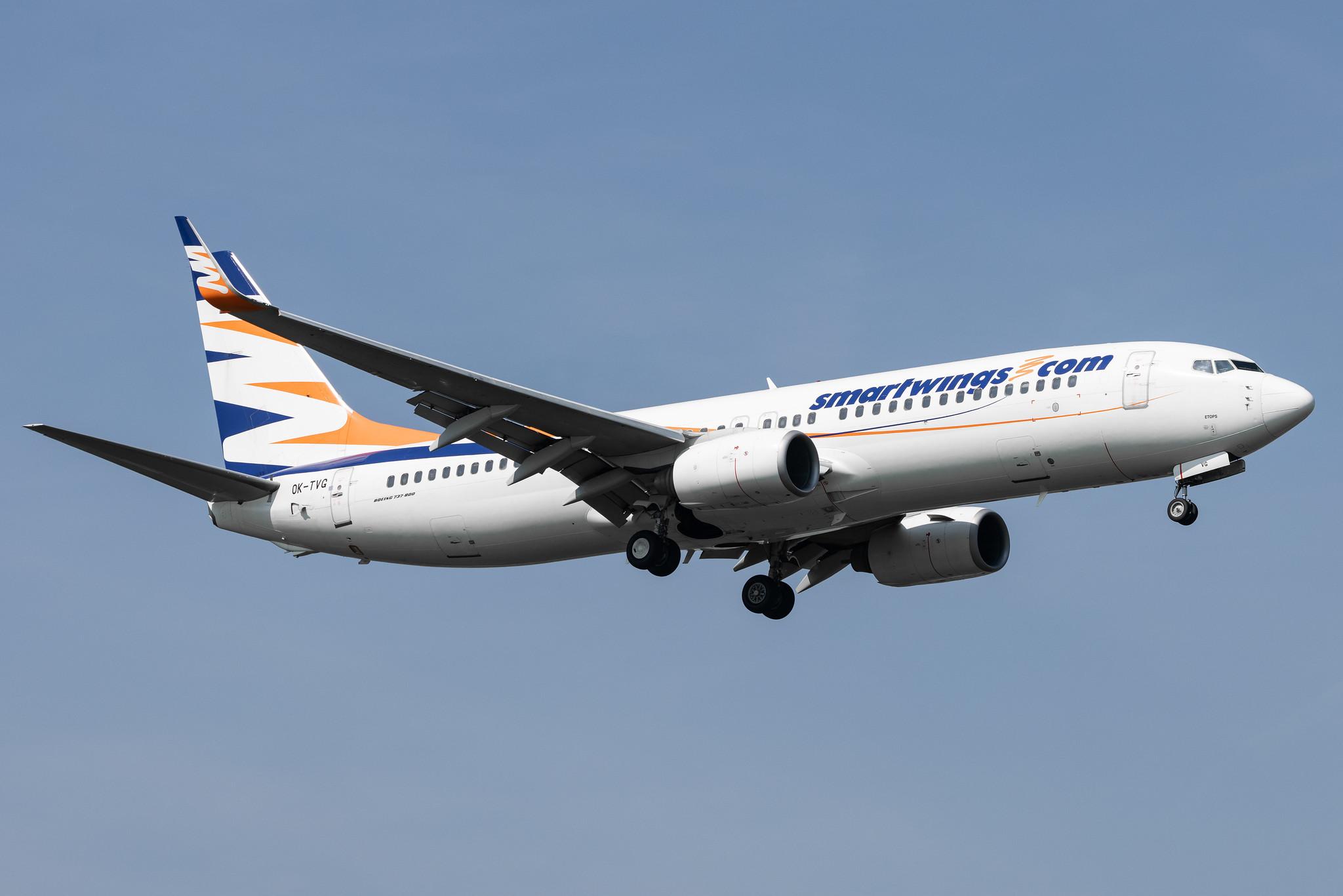 London Heathrow: SmartWings (QS / TVS) |  Boeing 737-8Q8 B738 | OK-TVG | MSN 30719