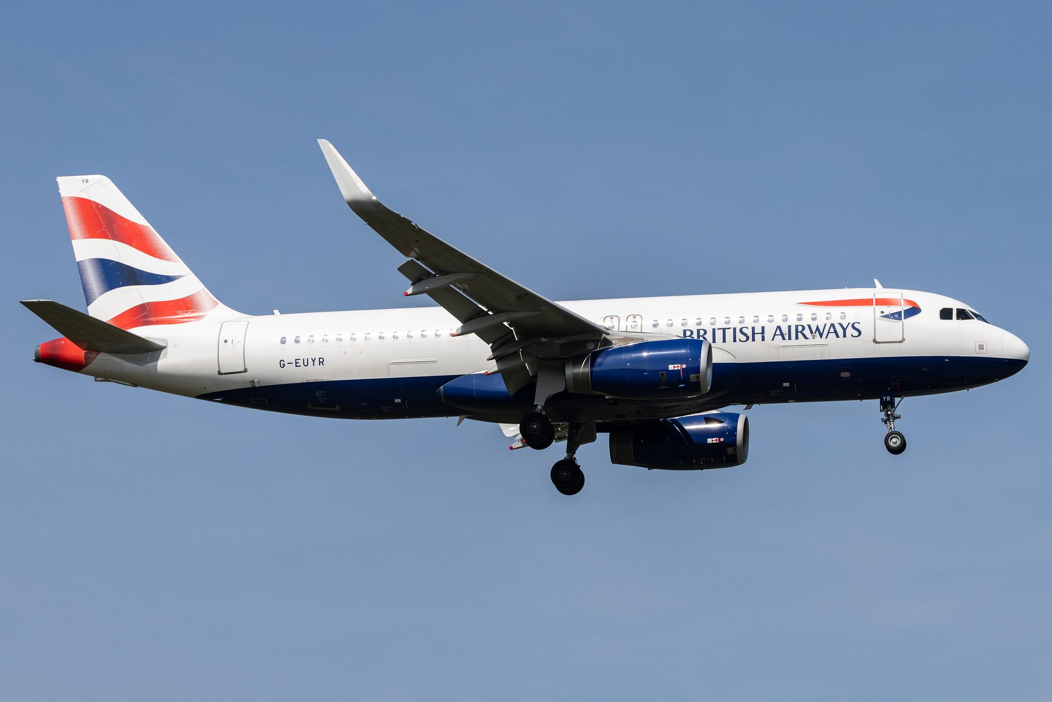 London Heathrow: British Airways (BA / BAW) |  Airbus A320-232 A320 | G-EUYR | MSN 5856