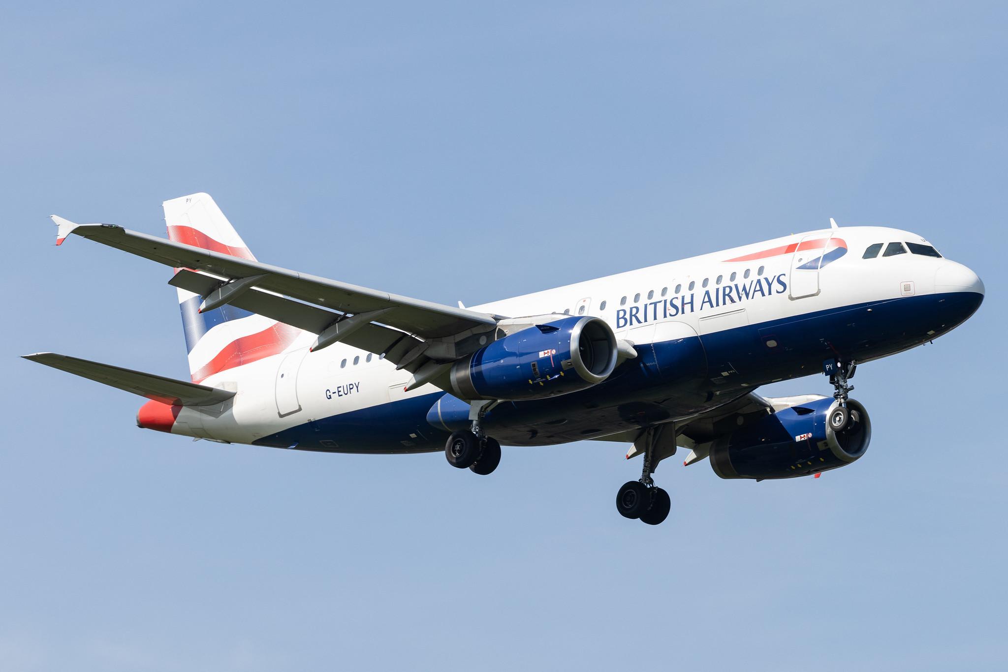 London Heathrow: British Airways (BA / BAW) |  Airbus A319-131 A319 | G-EUPY | MSN 1466