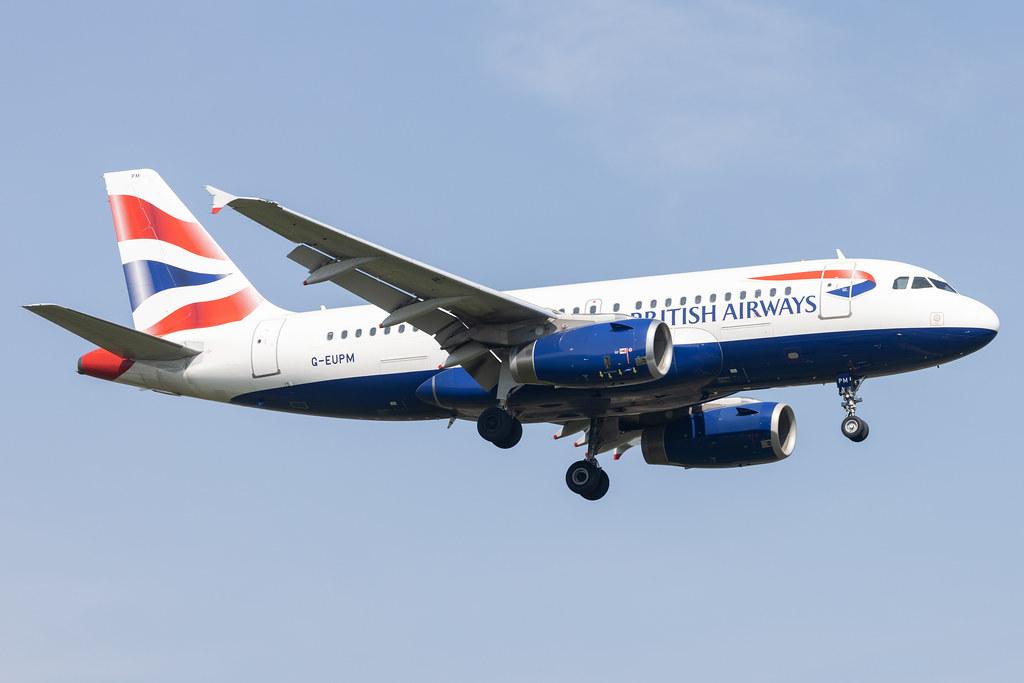 London Heathrow: British Airways (BA / BAW) |  Airbus A319-131 A319 | G-EUPM | MSN 1258
