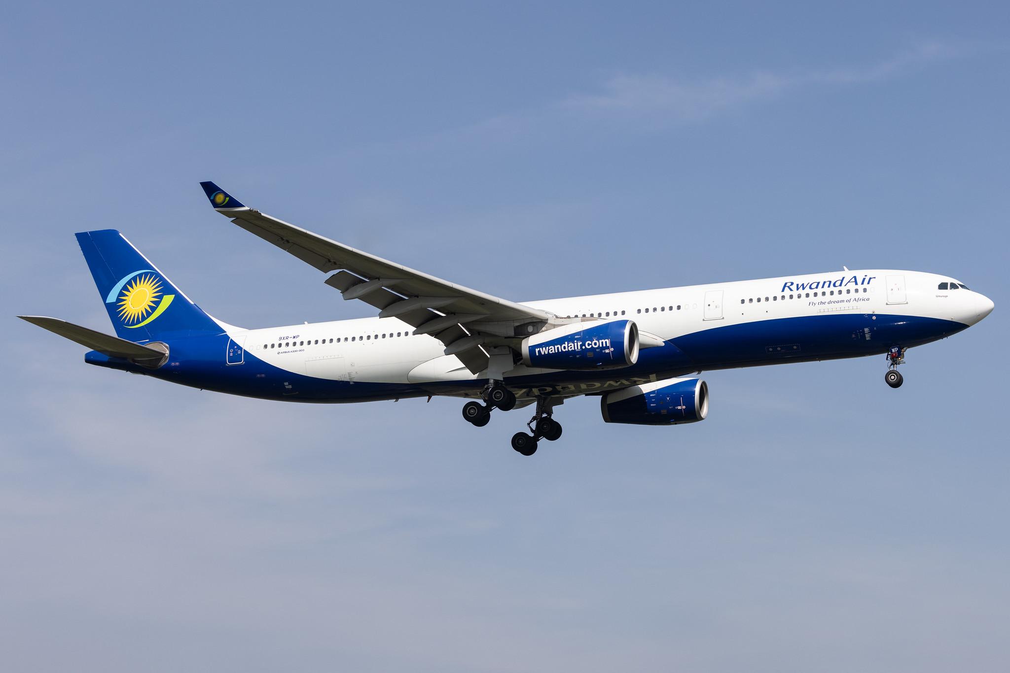 London Heathrow: RwandAir (WB / RWD) |  Airbus A330-343 A333 | 9XR-WP | MSN 1759