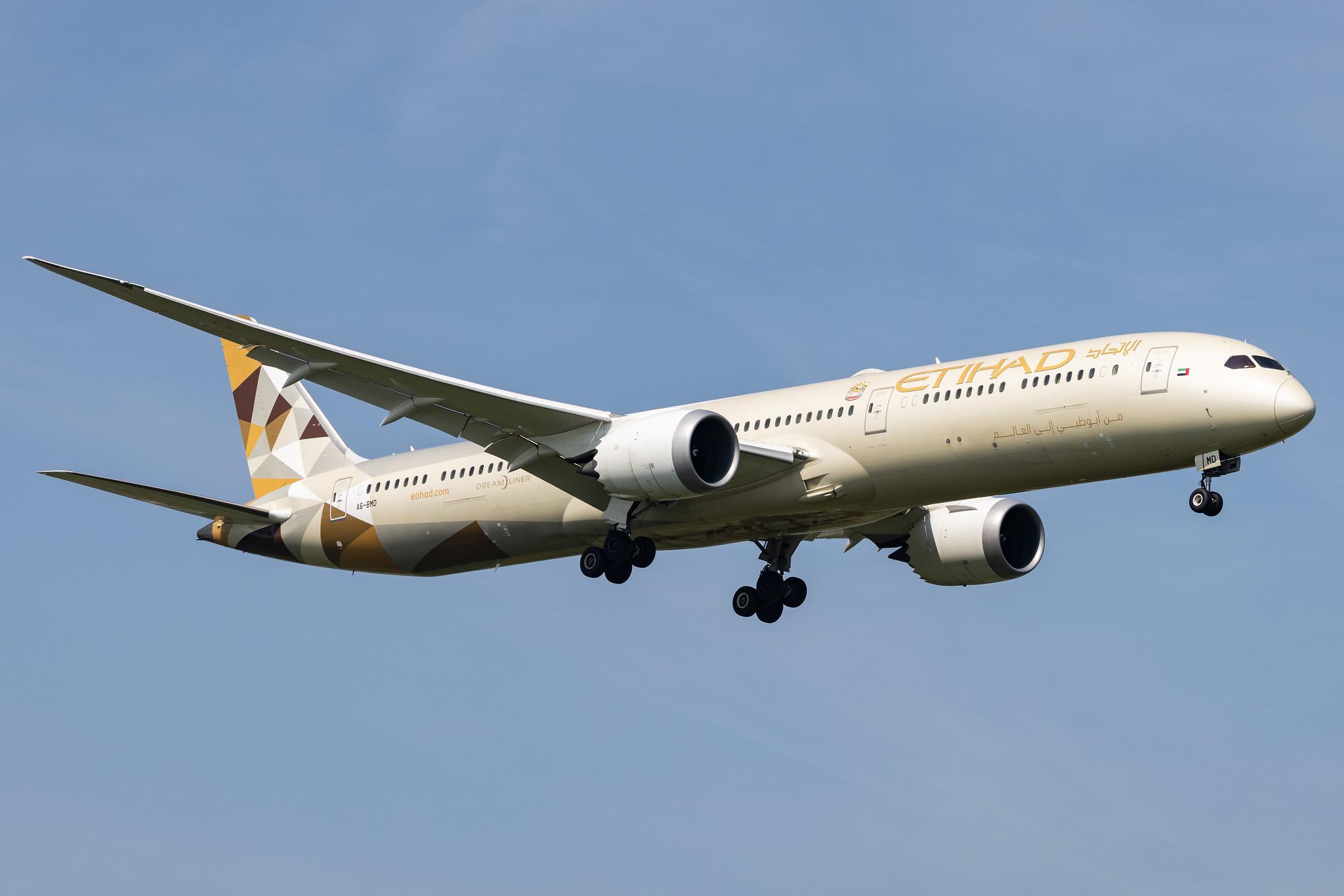 London Heathrow: Etihad Airways (EY / ETD) |  Boeing 787-10 Dreamliner B78X | A6-BMD | MSN 60758