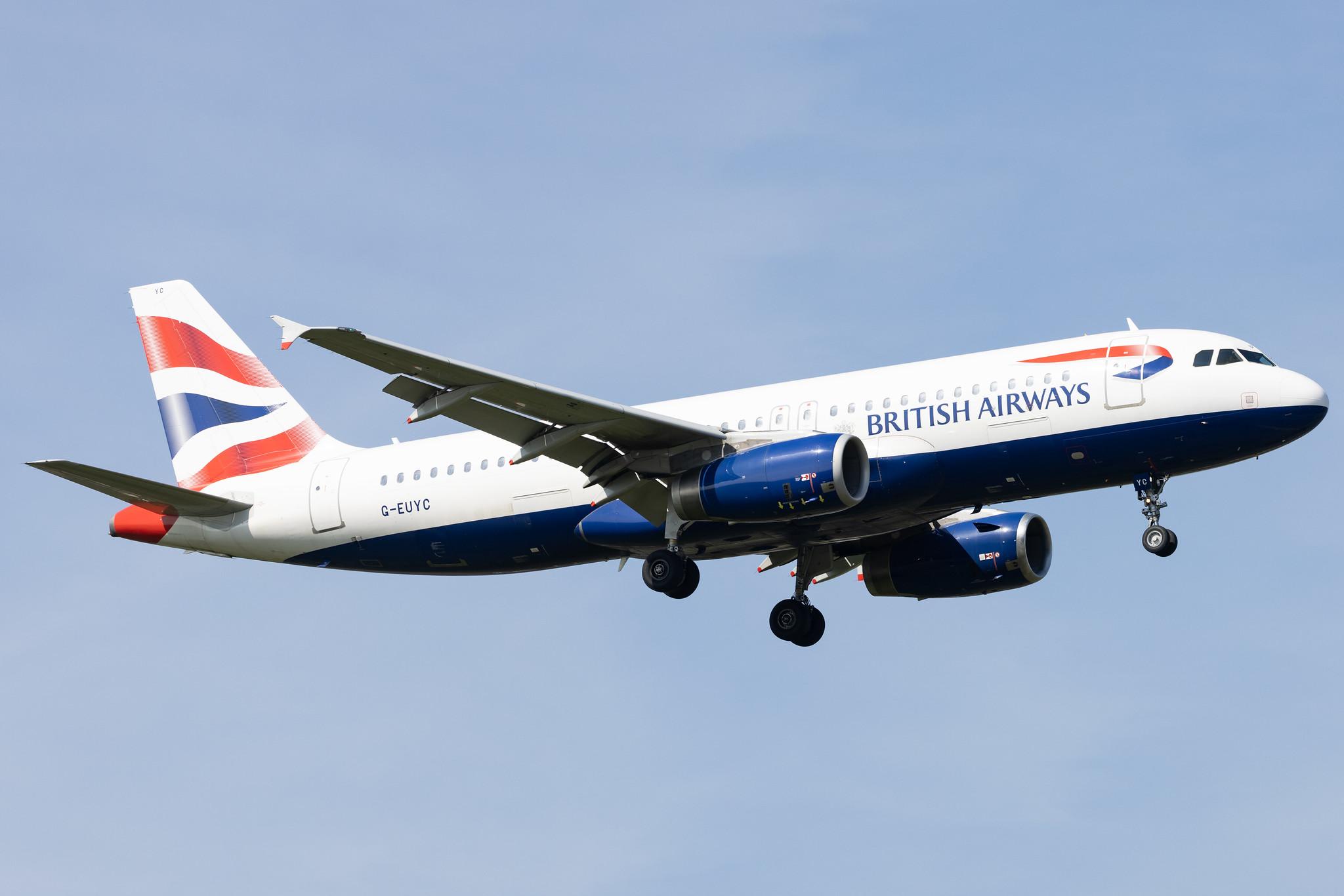 London Heathrow: British Airways (BA / BAW) |  Airbus A320-232 A320 | G-EUYC | MSN 3721