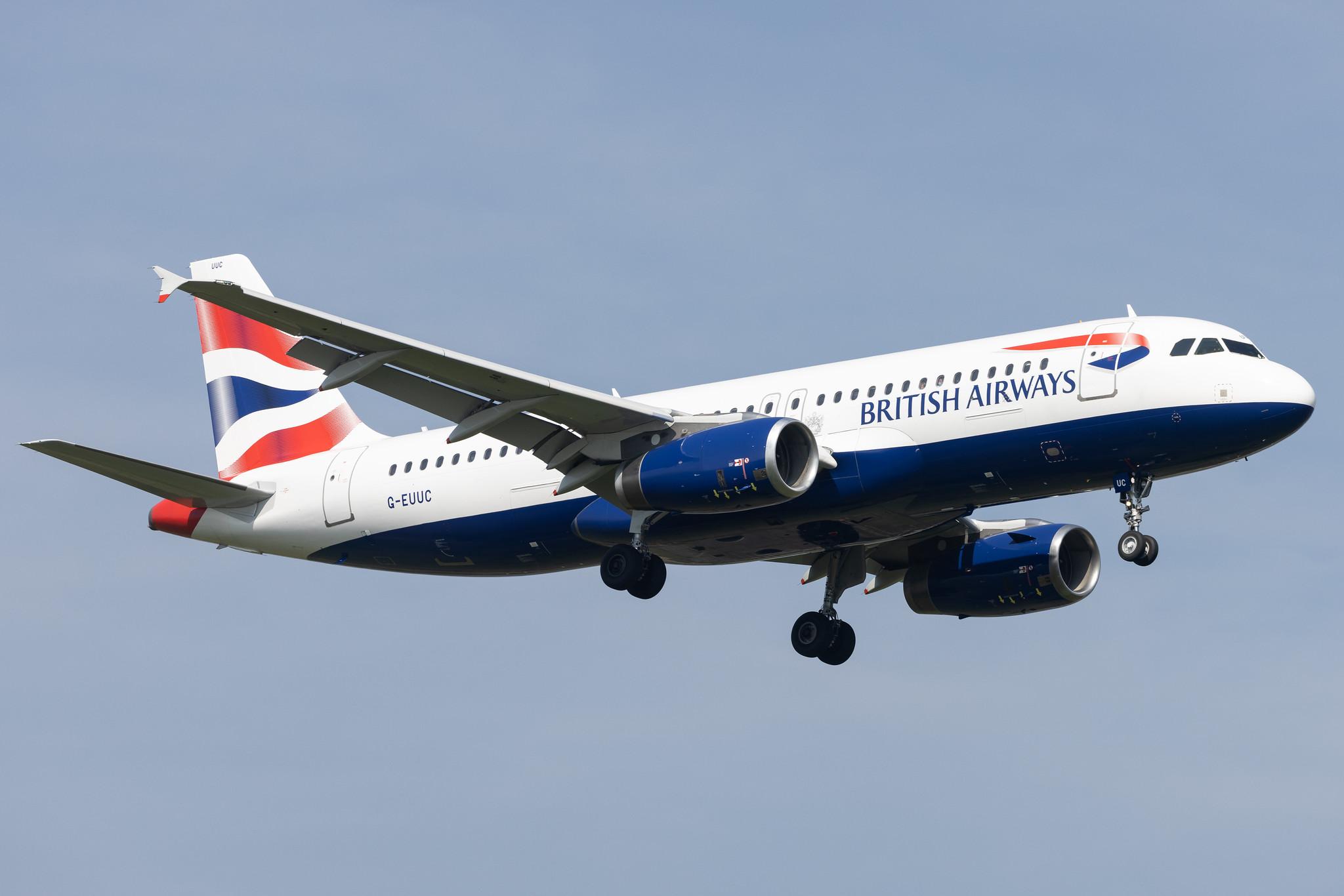 London Heathrow: British Airways (BA / BAW) |  Airbus A320-232 A320 | G-EUUC | MSN 1696