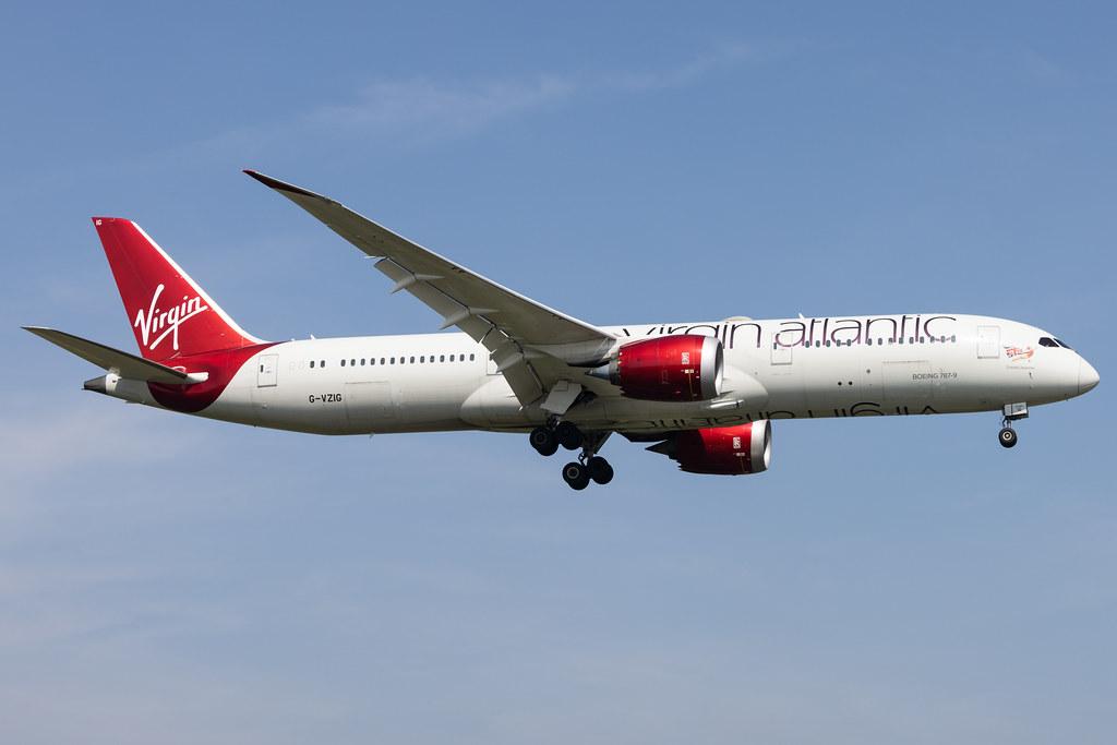 London Heathrow: Virgin Atlantic (VS / VIR) |  Boeing 787-9 Dreamliner B789 | G-VZIG | MSN 37969