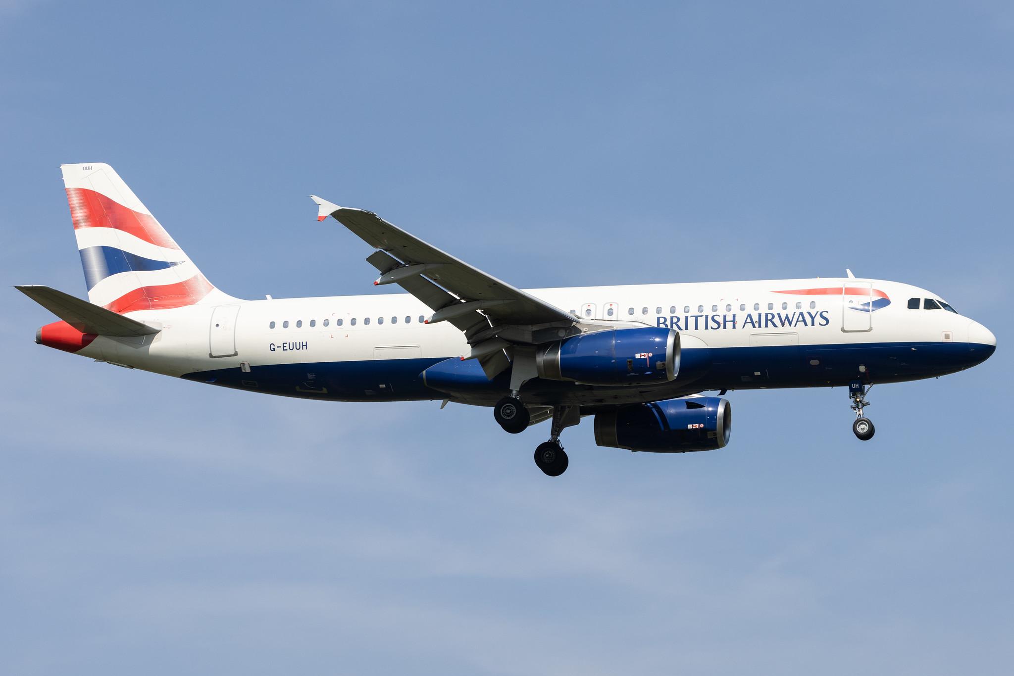London Heathrow: British Airways (BA / BAW) |  Airbus A320-232 A320 | G-EUUH | MSN 1665