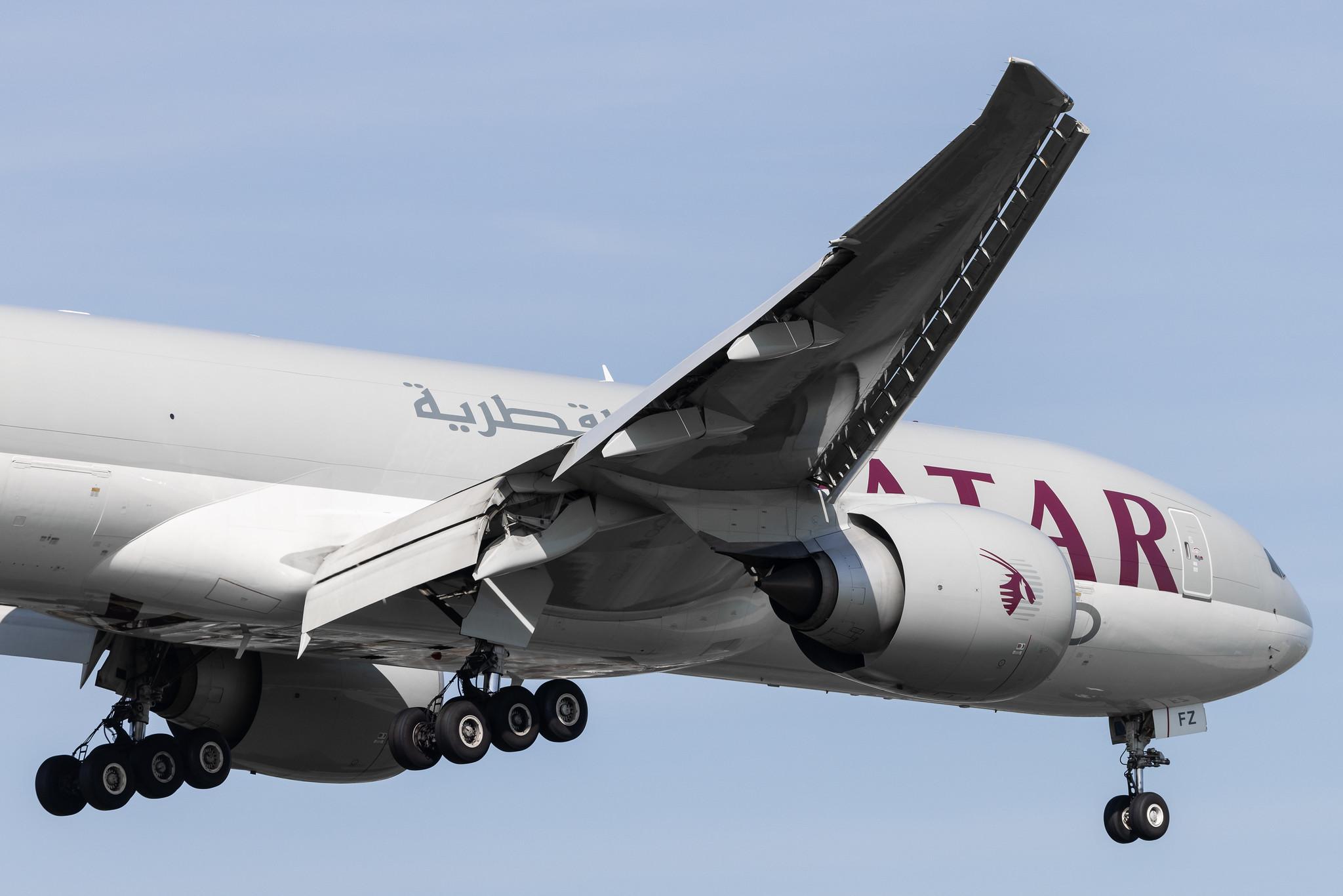 London Heathrow: Qatar Cargo (QR / QTR) | Operator: Qatar Airways |  Boeing 777-F B77L | A7-BFZ | MSN 66872