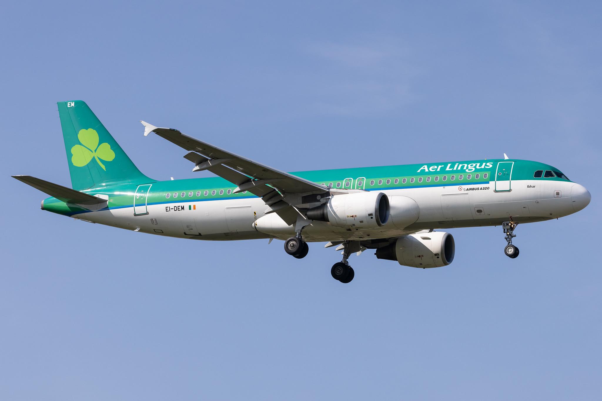 London Heathrow: Aer Lingus (EI / EIN) |  Airbus A320-214 A320 | EI-DEM | MSN 2411