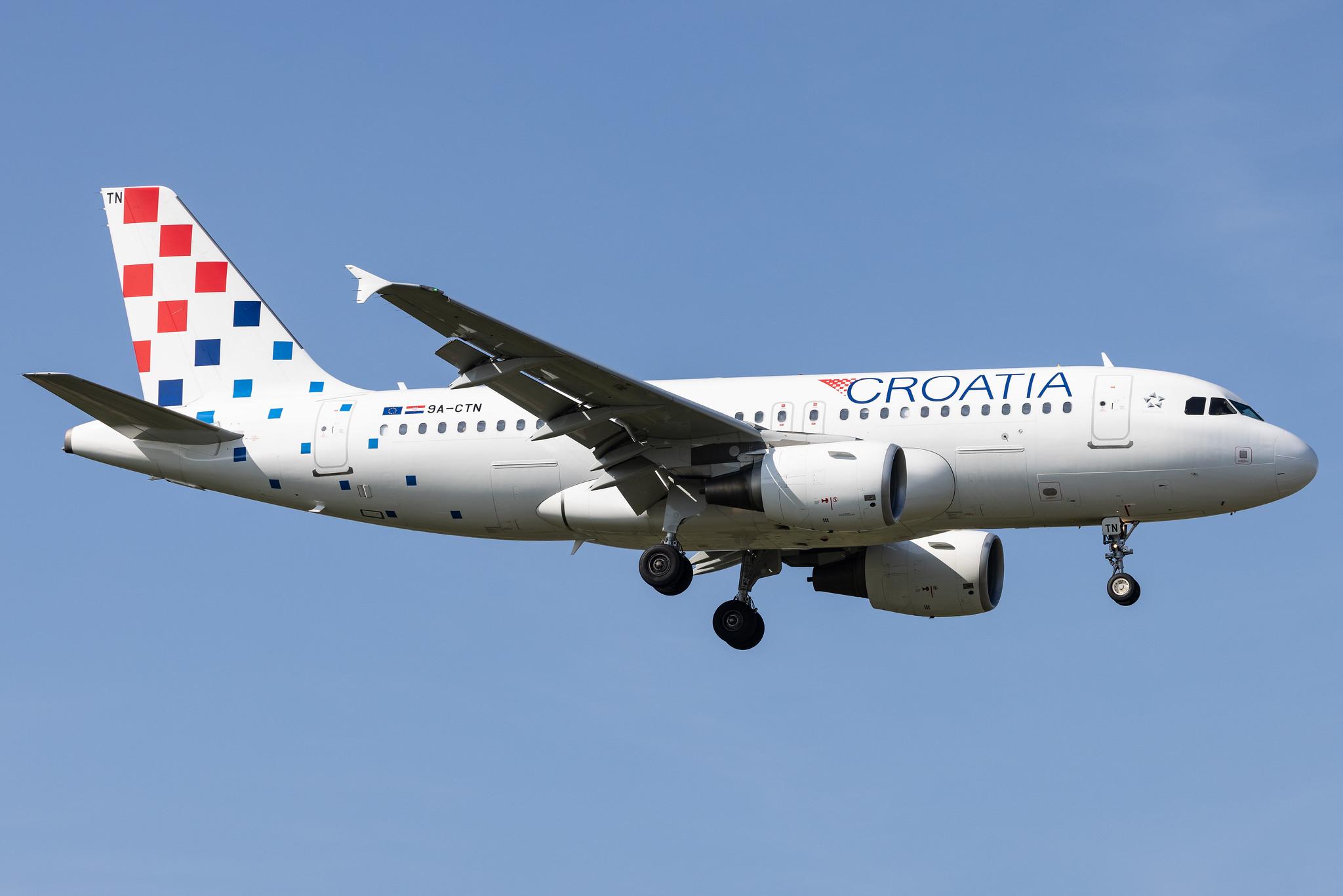 London Heathrow: Croatia Airlines (OU / CTN) |  Airbus A319-112 A319 | 9A-CTN | MSN 5085