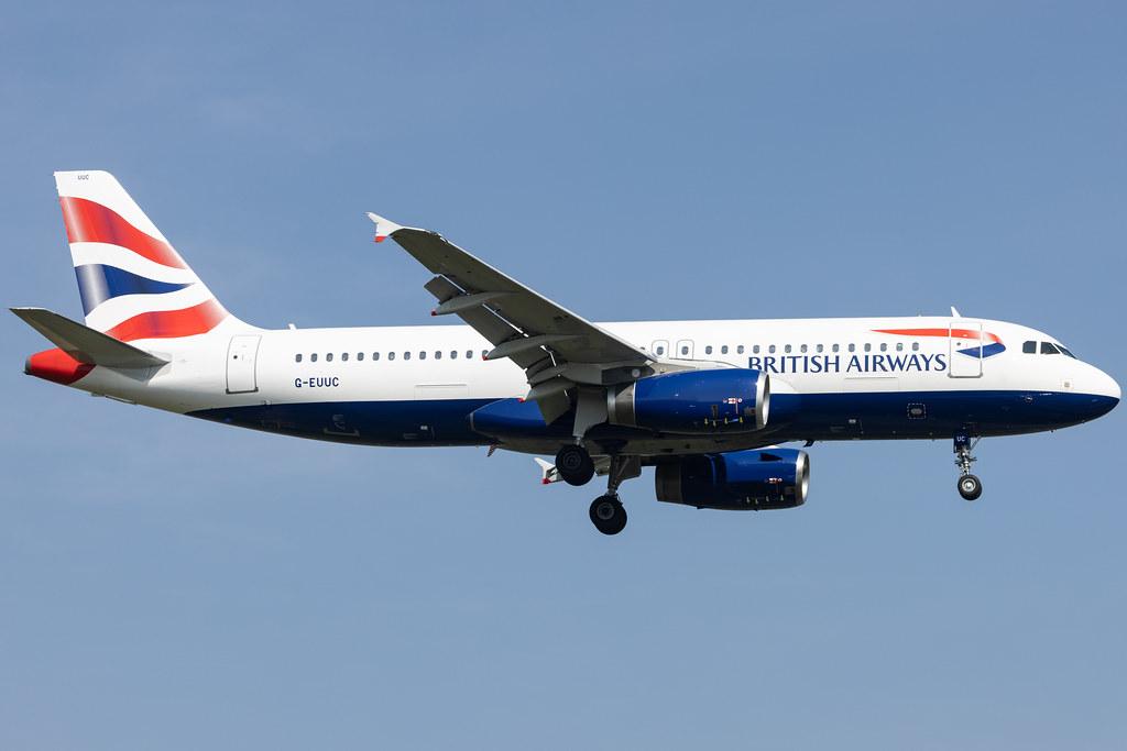London Heathrow: British Airways (BA / BAW) |  Airbus A320-232 A320 | G-EUUC | MSN 1696