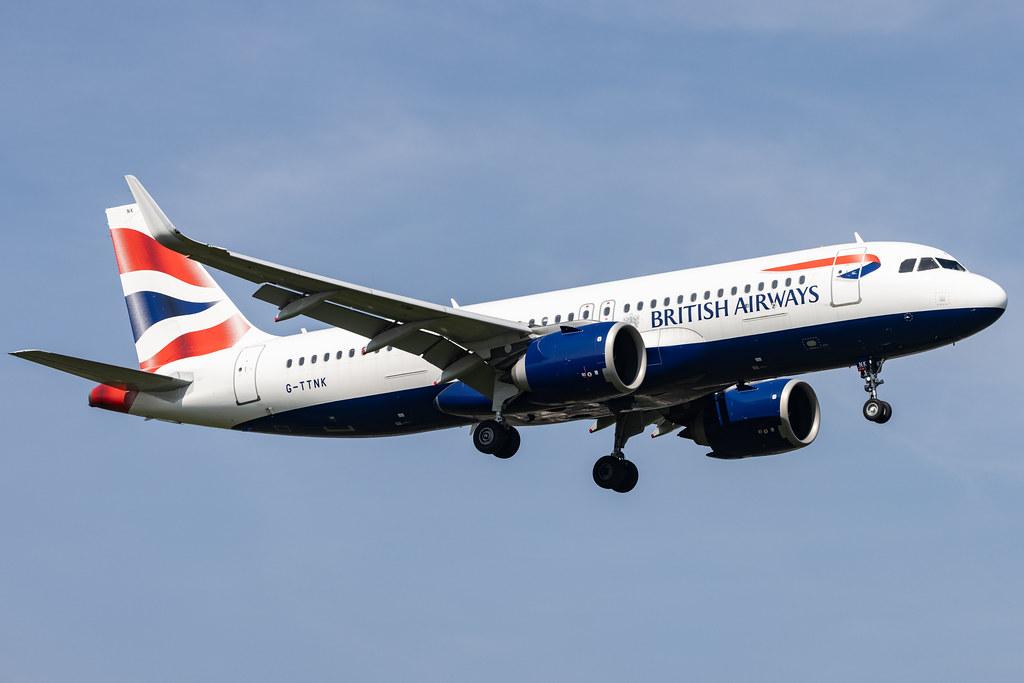 London Heathrow: British Airways (BA / BAW) |  Airbus A320-251N A20N | G-TTNK | MSN 9551