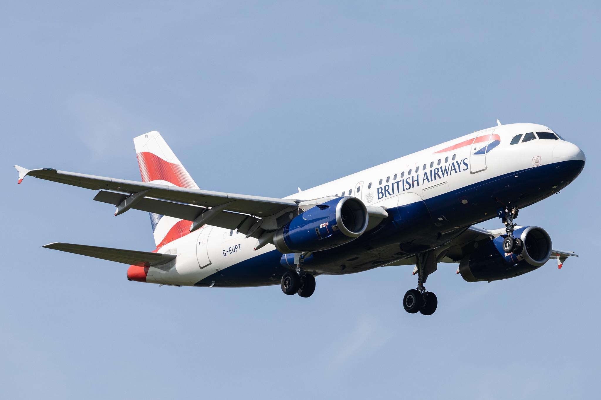 London Heathrow: British Airways (BA / BAW) |  Airbus A319-131 A319 | G-EUPT | MSN 1380