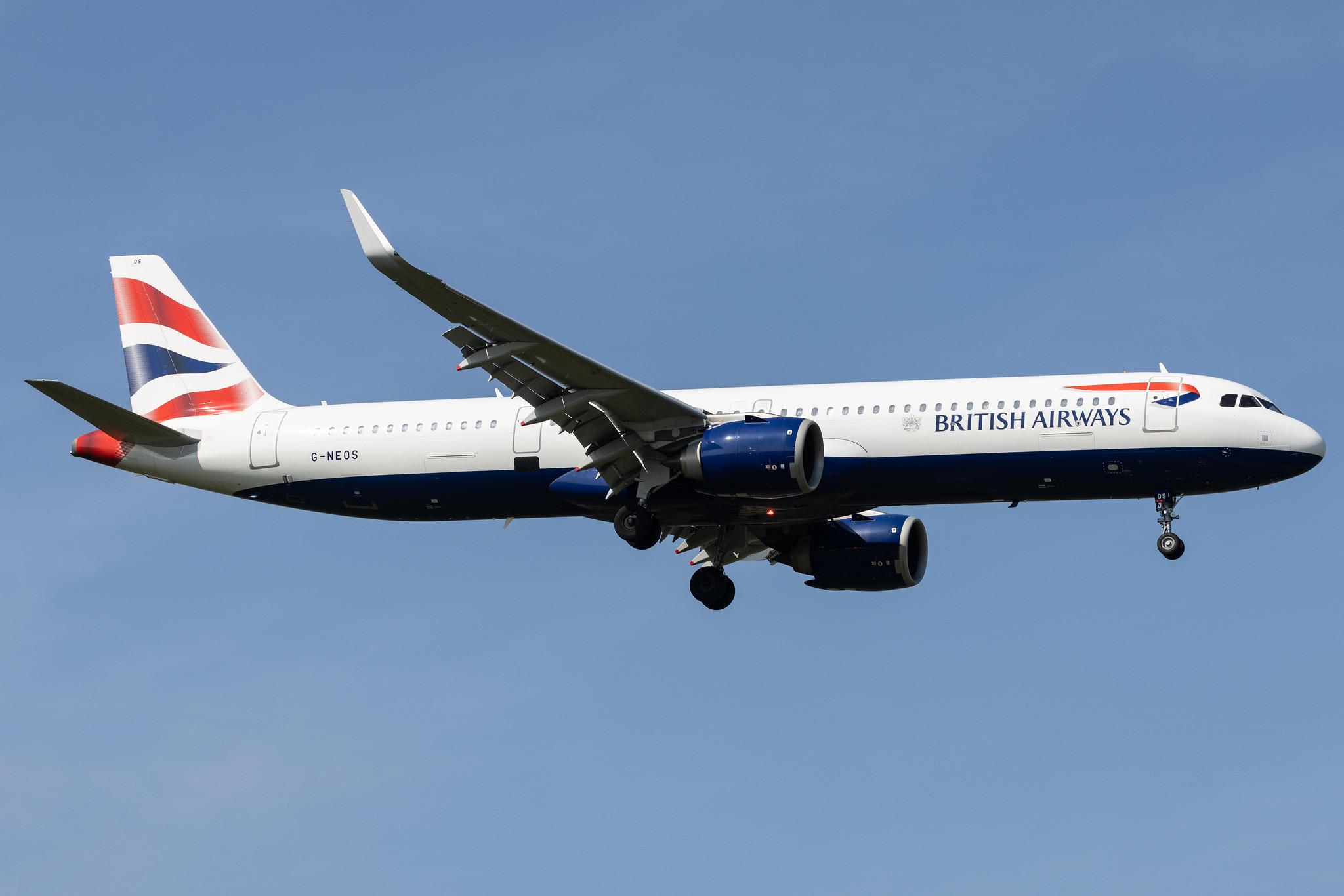 London Heathrow: British Airways (BA / BAW) |  Airbus A321-251NX A21N | G-NEOS | MSN 8637