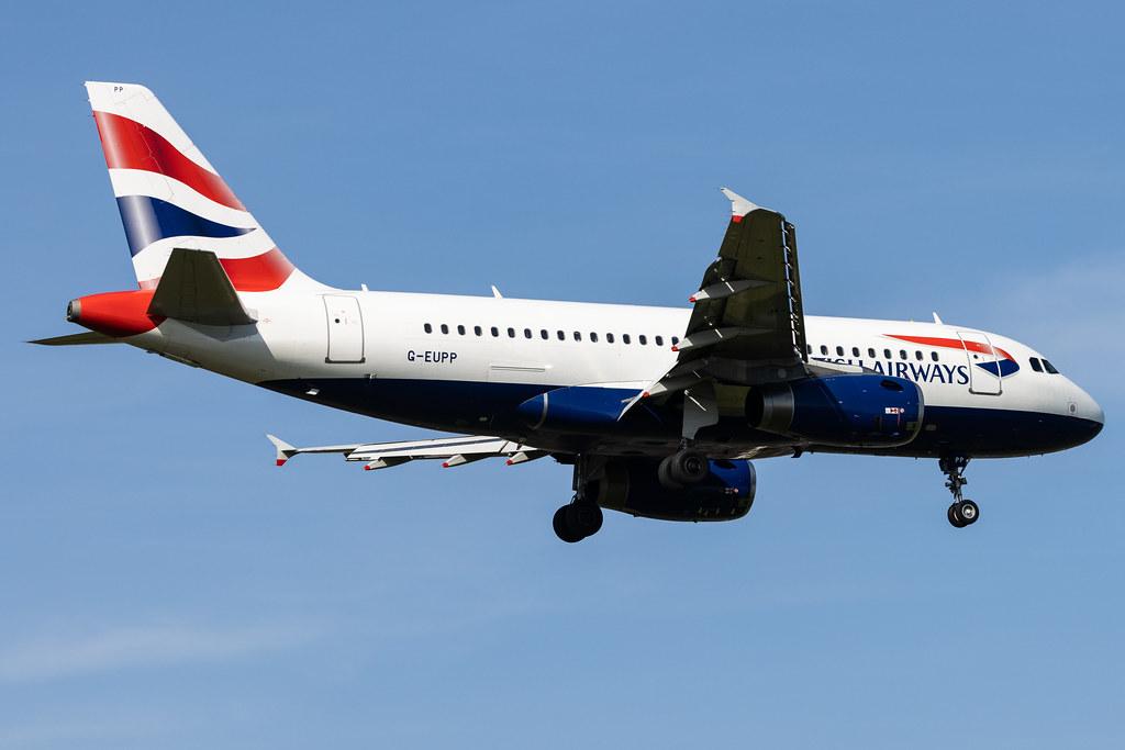London Heathrow: British Airways (BA / BAW) |  Airbus A319-131 A319 | G-EUPP | MSN 1295