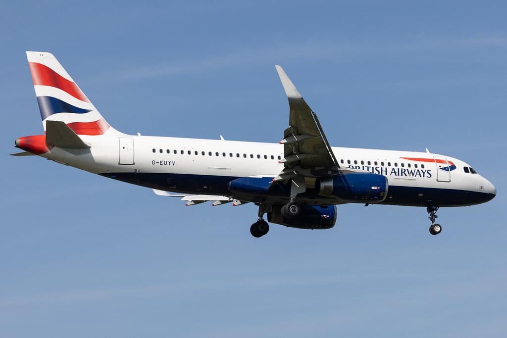 London Heathrow: British Airways (BA / BAW) |  Airbus A320-232 A320 | G-EUYV | MSN 6091