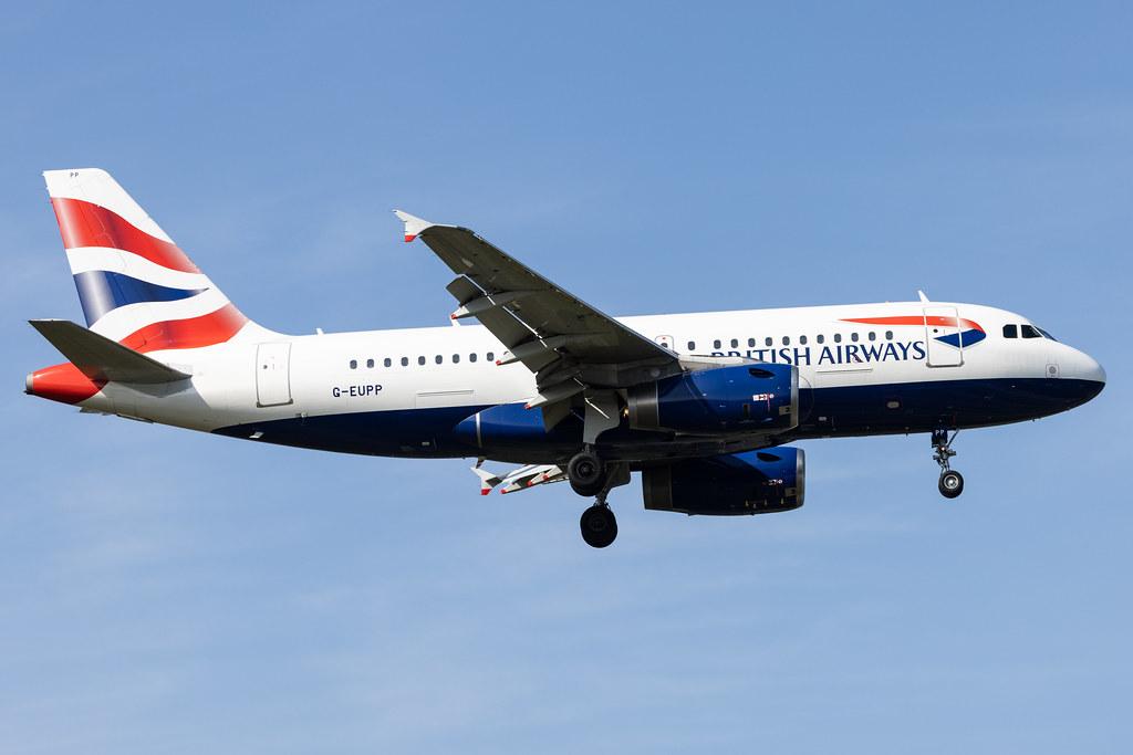 London Heathrow: British Airways (BA / BAW) |  Airbus A319-131 A319 | G-EUPP | MSN 1295