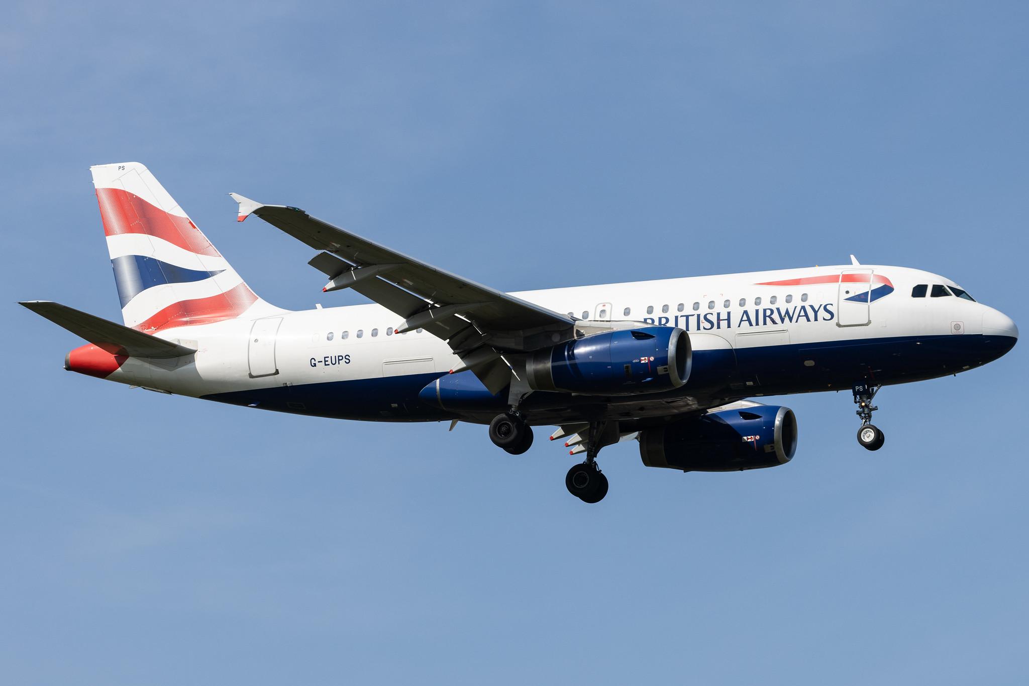 London Heathrow: British Airways (BA / BAW) |  Airbus A319-131 A319 | G-EUPS | MSN 1338