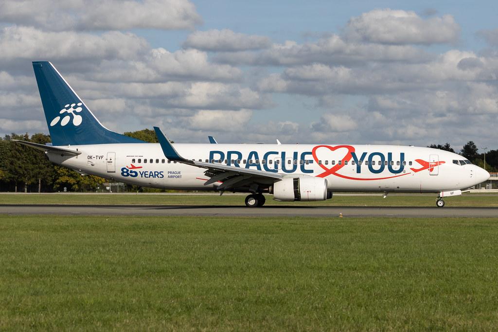 Hamburg Airport: Smartwings (QS / TVS) | Livery: Prague ? You Livery | Boeing 737-8FH B738 | OK-TVF | MSN 29669