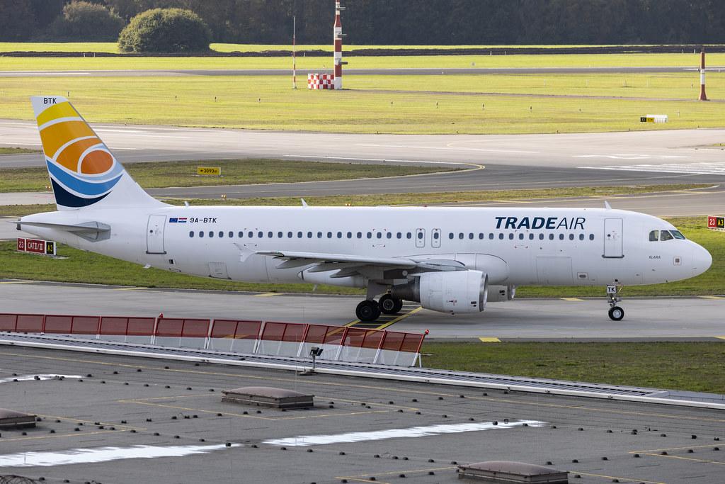 Hamburg Airport: Trade Air (C3 / TDR) | Airbus A320-214 A320 | 9A-BTK | MSN 02569