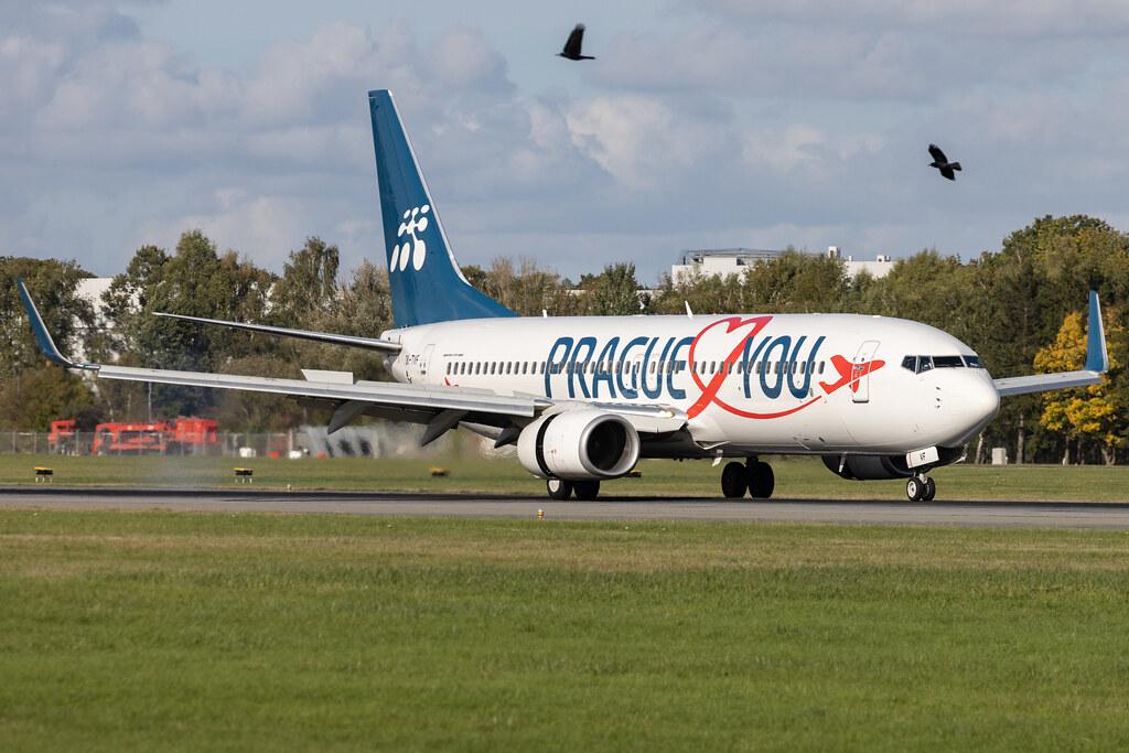 Hamburg Airport: Smartwings (QS / TVS) | Livery: Prague ? You Livery | Boeing 737-8FH B738 | OK-TVF | MSN 29669