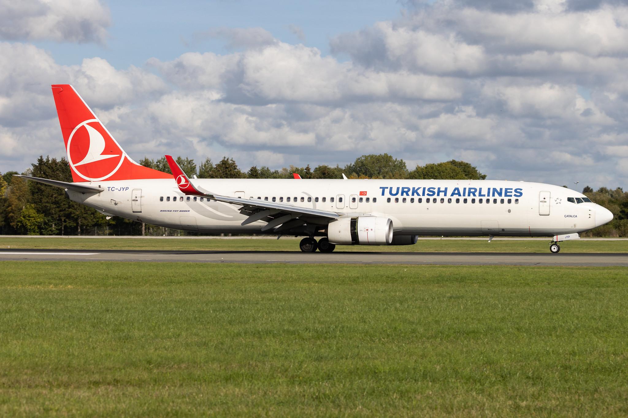 Hamburg Airport: Turkish Airlines (TK / THY) | Boeing 737-9F2(ER) B739 | TC-JYP | MSN 42014