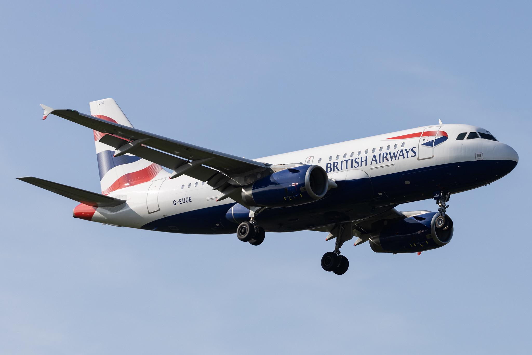 London Heathrow: British Airways (BA / BAW) |  Airbus A319-131 A319 | G-EUOE | MSN 1574